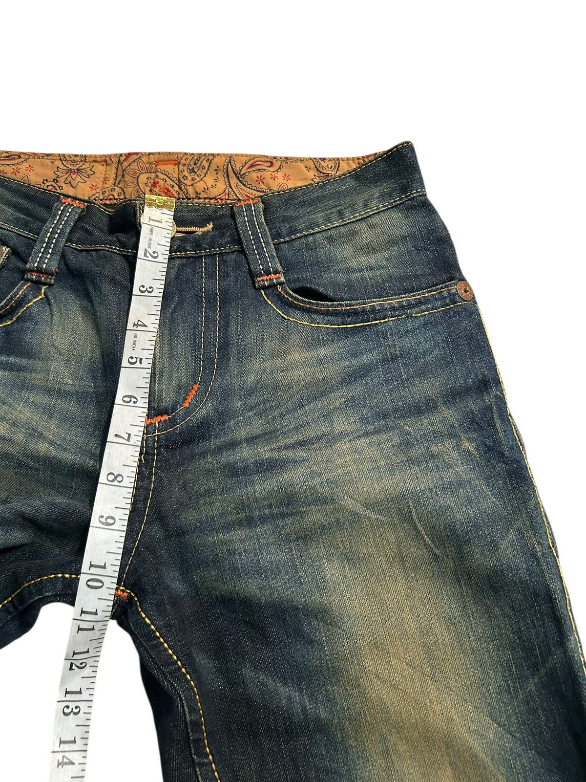 Japanese Brand × Kapital × Vintage VINTAGE EDWIN RUSTY MUDWASH PUNK GRUNGE STYLE DENIM JEANS Size US 30 / EU 46 - 18 Thumbnail