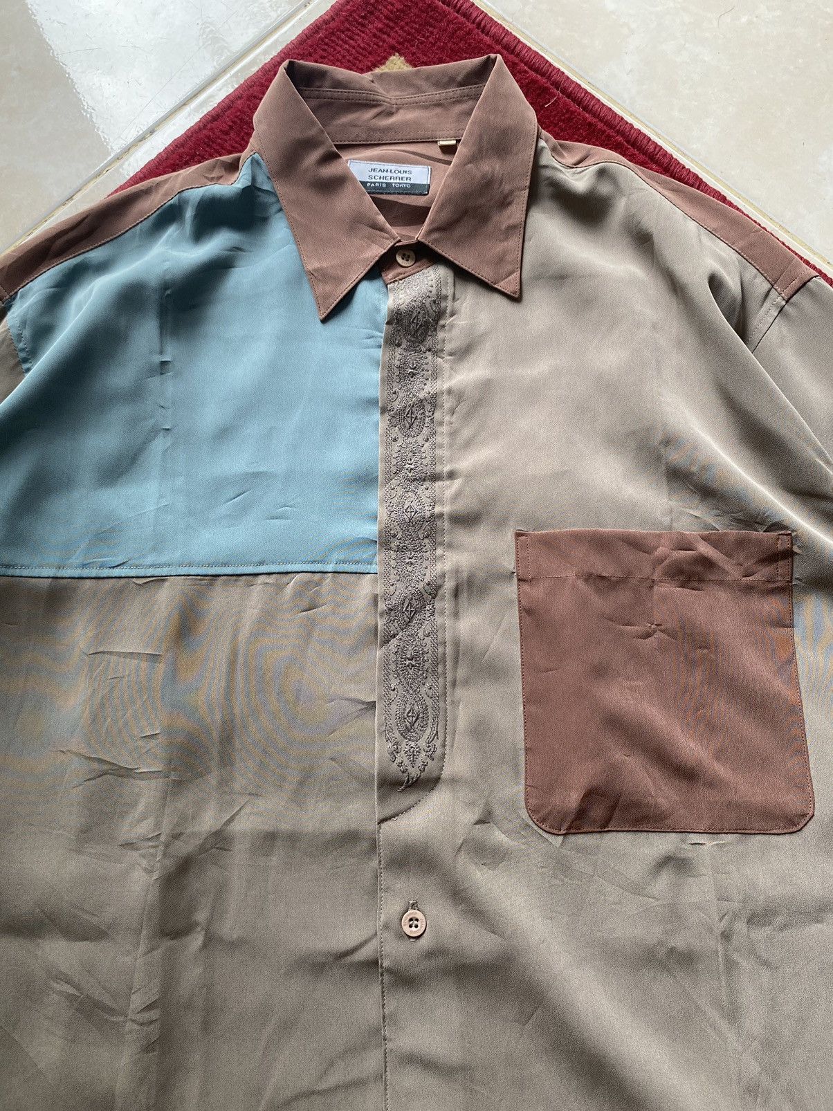 Jean-Louis Scherrer VINTAGE 80S JEANS-LOUIS SCHERRER PARIS TOKYO SHIRT RAYON Size US XL / EU 56 / 4 - 2 Thumbnail