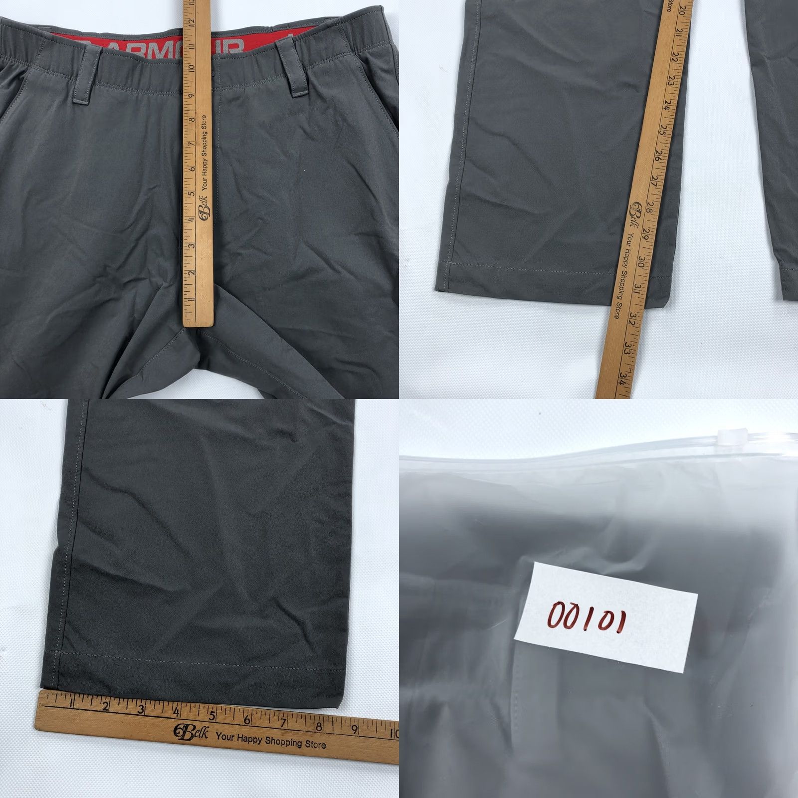 Under Armour Under Armour Men's Performance Golf Pants Flat Front Straight Leg Gray Size 36 Regular Inseam 32 Size US 36 / EU 52 - 8 Thumbnail
