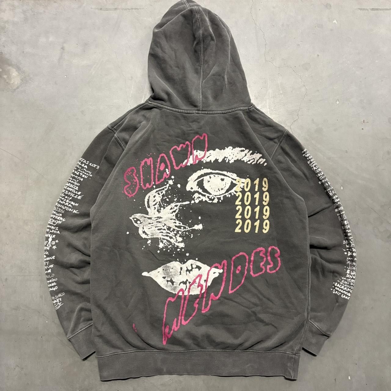 Vintage Crazy Vintage Y2K/2000s Shawn Mendes The Tour 2019 World Tour Grey Hoodie! Size US M / EU 48-50 / 2 - 3 Thumbnail