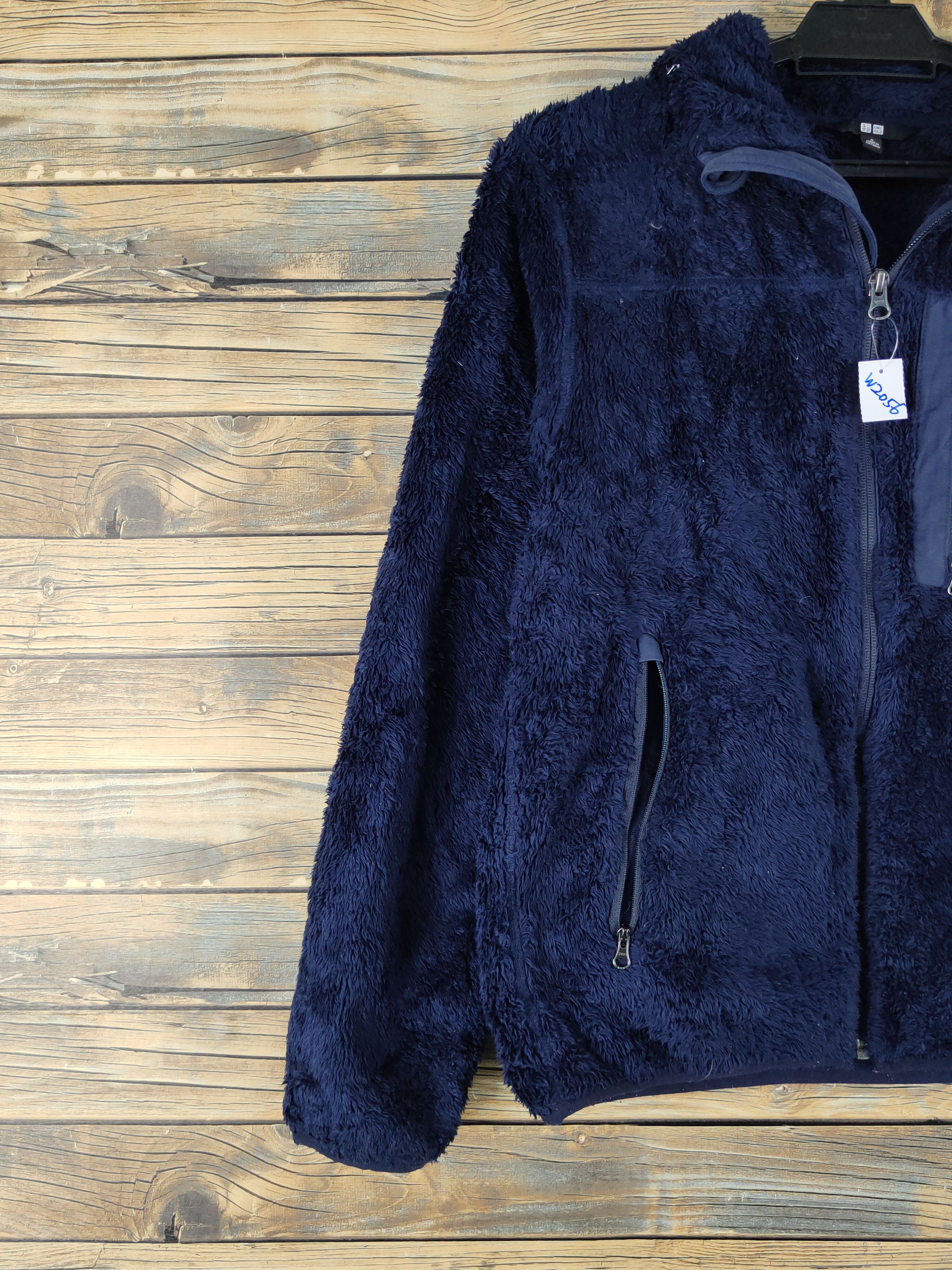 Japanese Brand Uniqlo Navy Fur Faux fleece Sweaters #W2056 Size US S / EU 44-46 / 1 - 3 Thumbnail