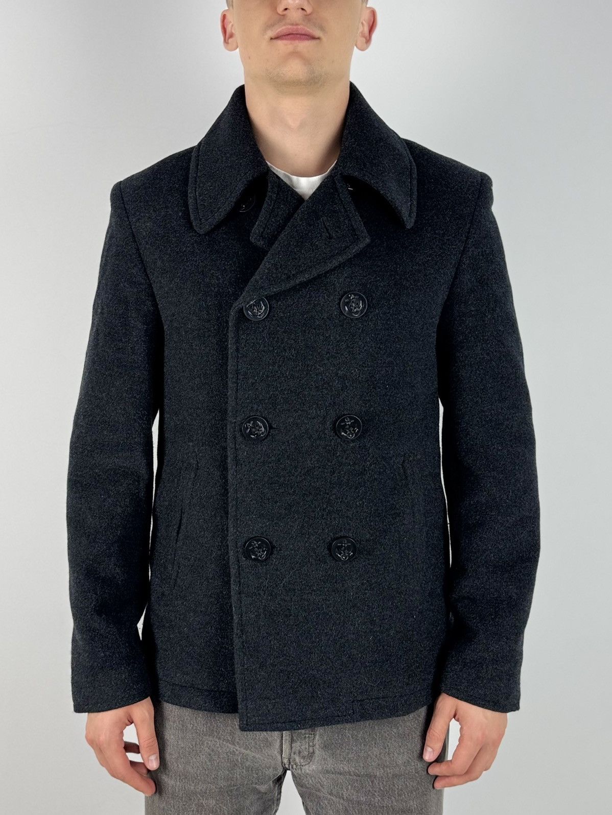 Alpha Industries Alpha Industries Wool Blend Pea Coat Jacket Size US S / EU 44-46 / 1 - 1 Thumbnail