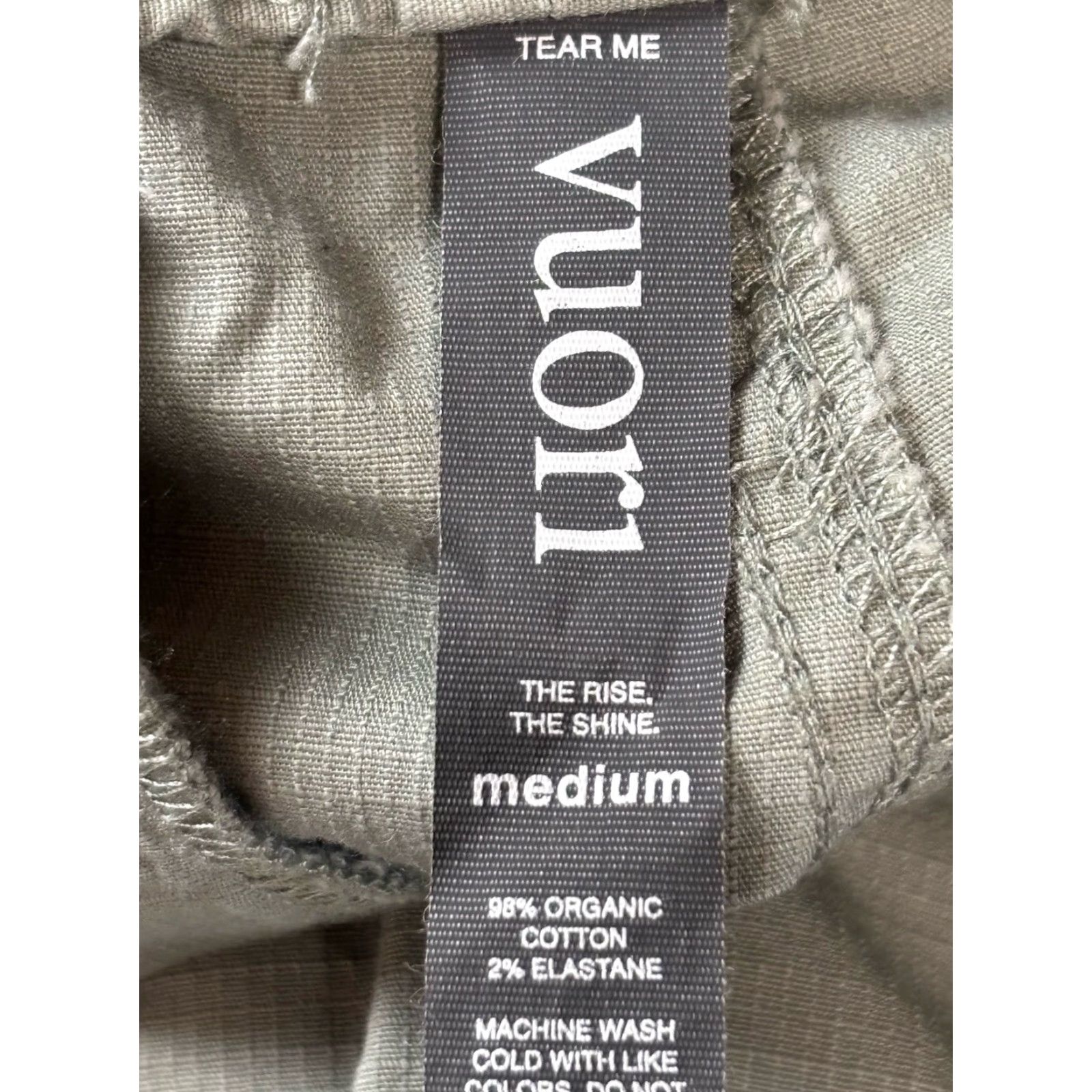 Vuori VUORI SHORTS Ripstop Army Green Raw Hem Pull-On Women Medium Casual Activewear Size 32" / US 10 / IT 46 - 4 Thumbnail