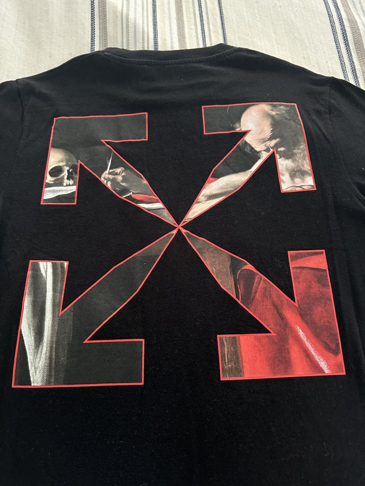 Off-White Off White Caravaggio Short Sleeve Over Tee ‘Black/Red Size US S / EU 44-46 / 1 - 8 Thumbnail