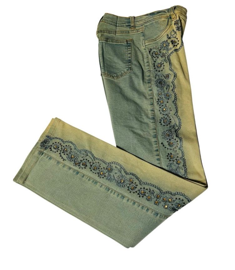 Other VTG Brazil Roxx Embellished Stretch Jeans Straight Leg – 26” Size 26" / US 2 / IT 38 - 3 Thumbnail
