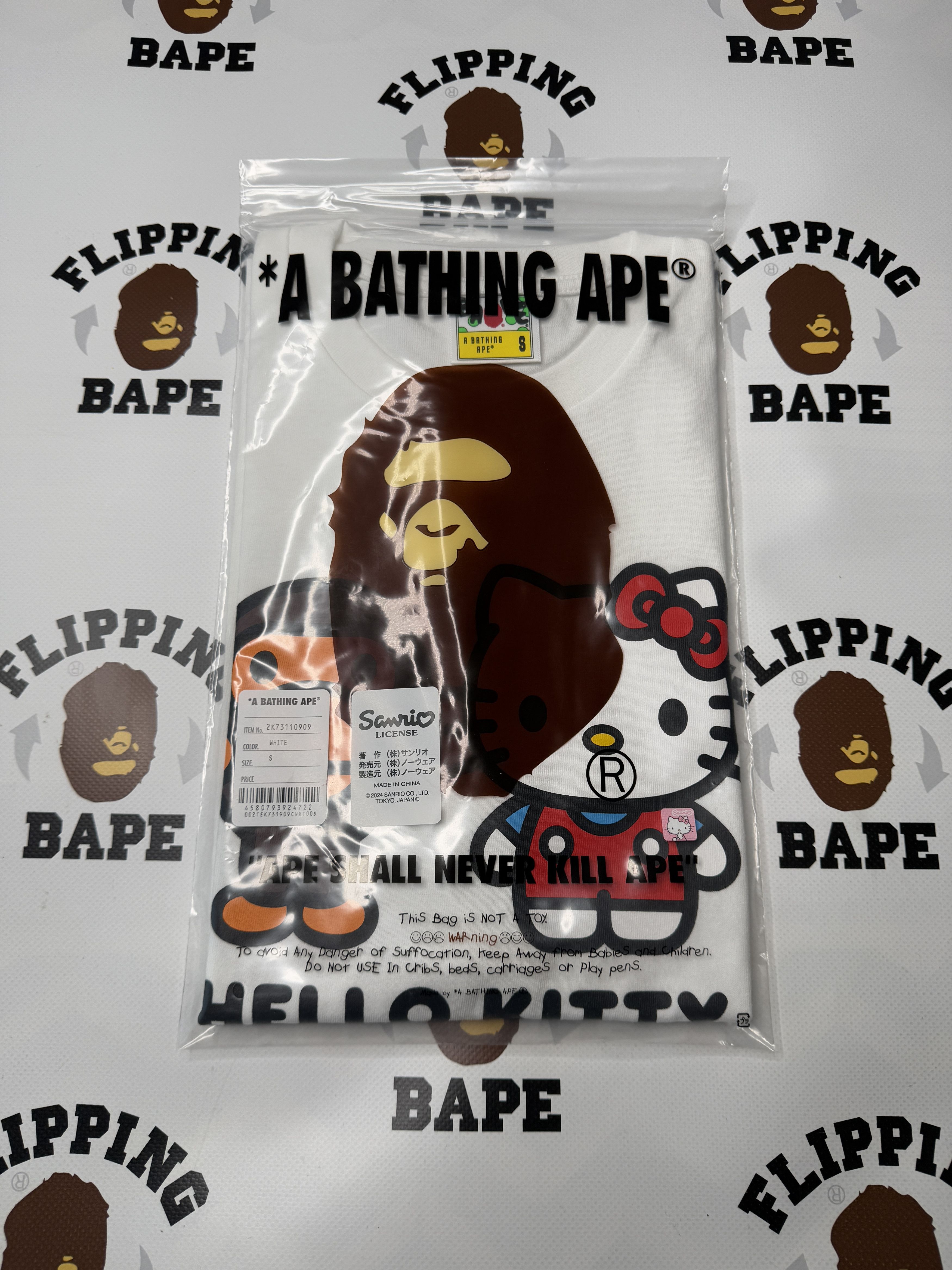 Bape BAPE BABY MILO X HELLO KITTY TEE Size US S / EU 44-46 / 1 - 8 Thumbnail