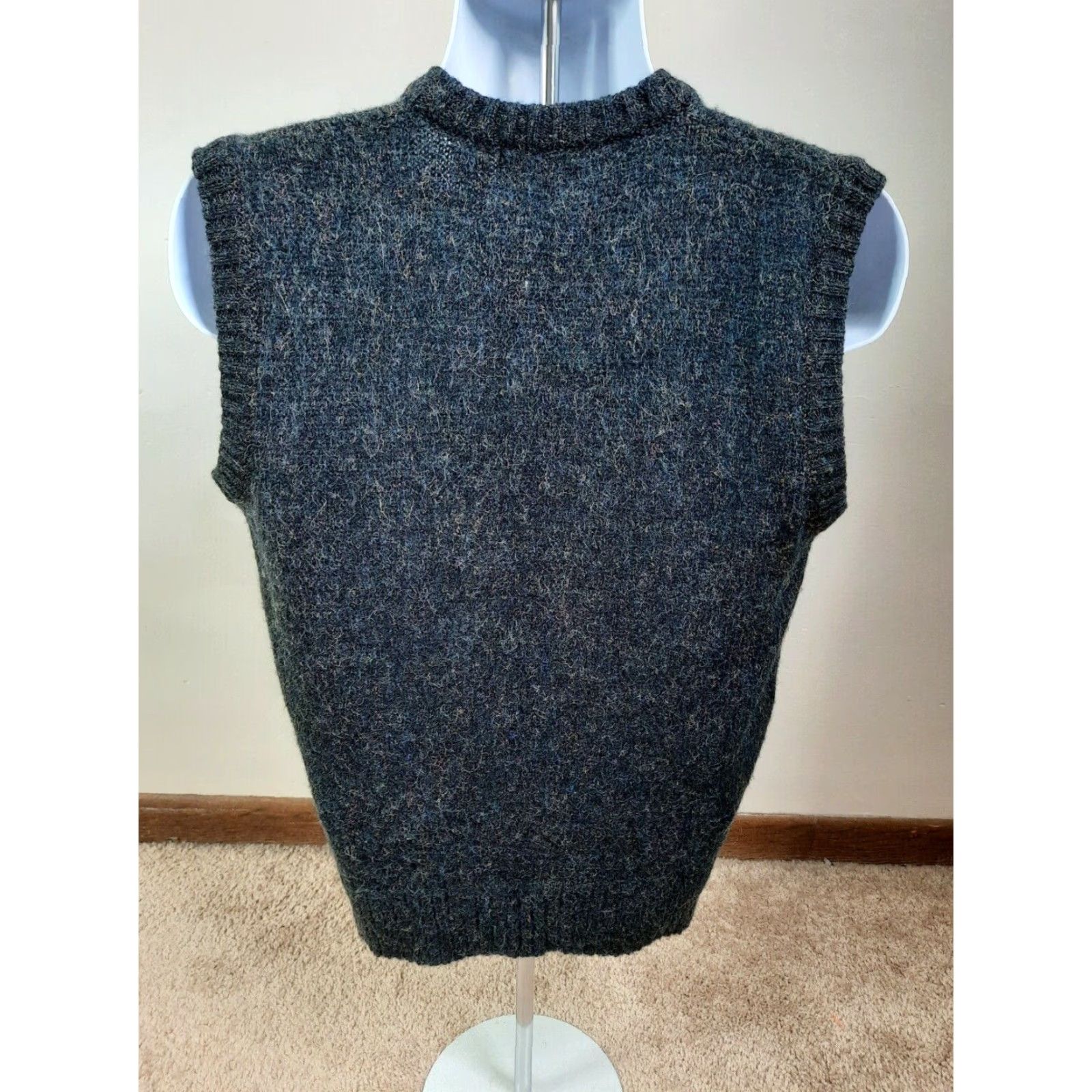Vintage VINTAGE Adam Sloan Mens Sweater Vest Argyle Mohair Blend Gray 90s Size M Size US M / EU 48-50 / 2 - 5 Thumbnail