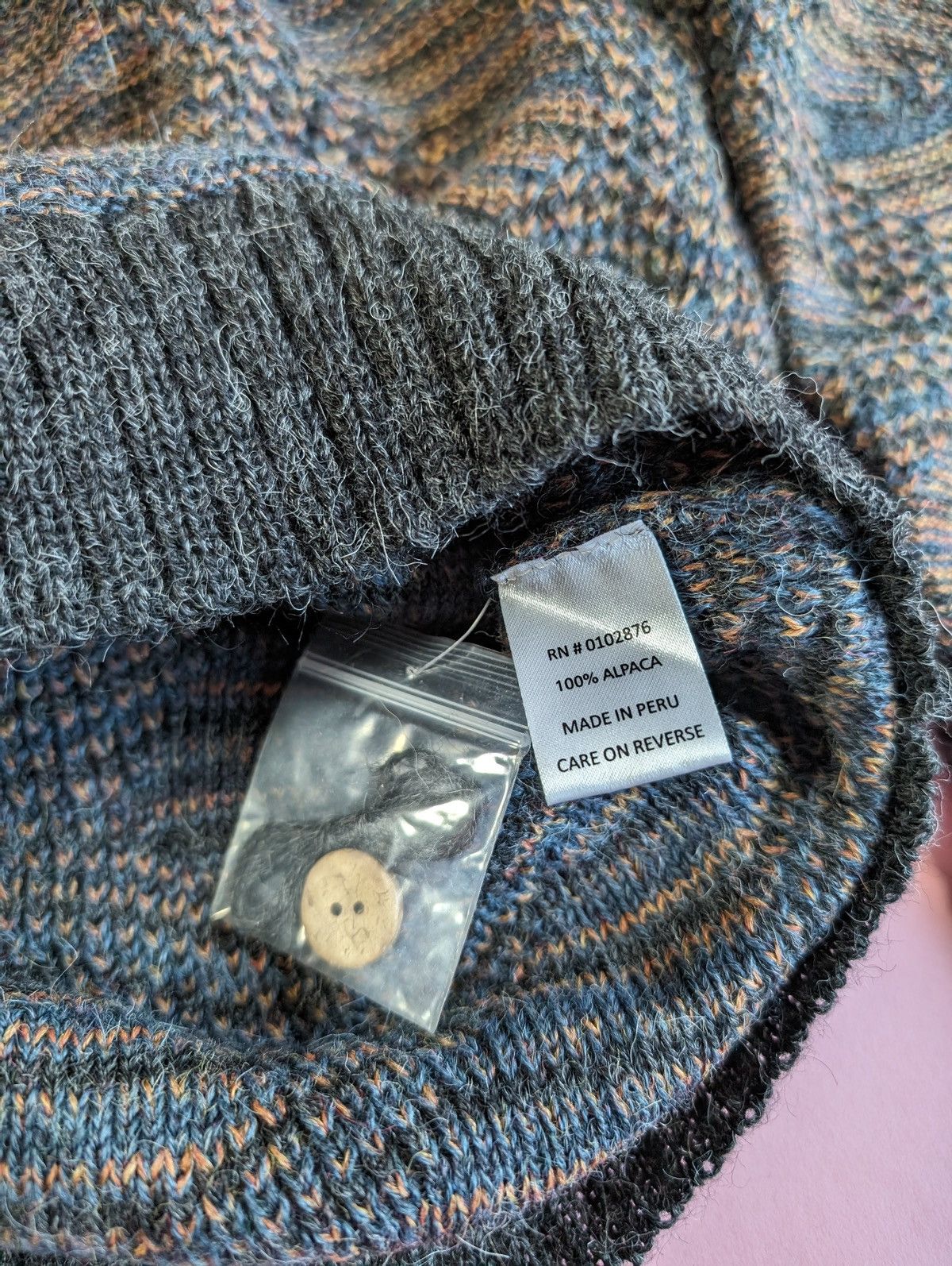 Vintage Navajo Design Cardigan Made in Peru Sweaters Knitwear