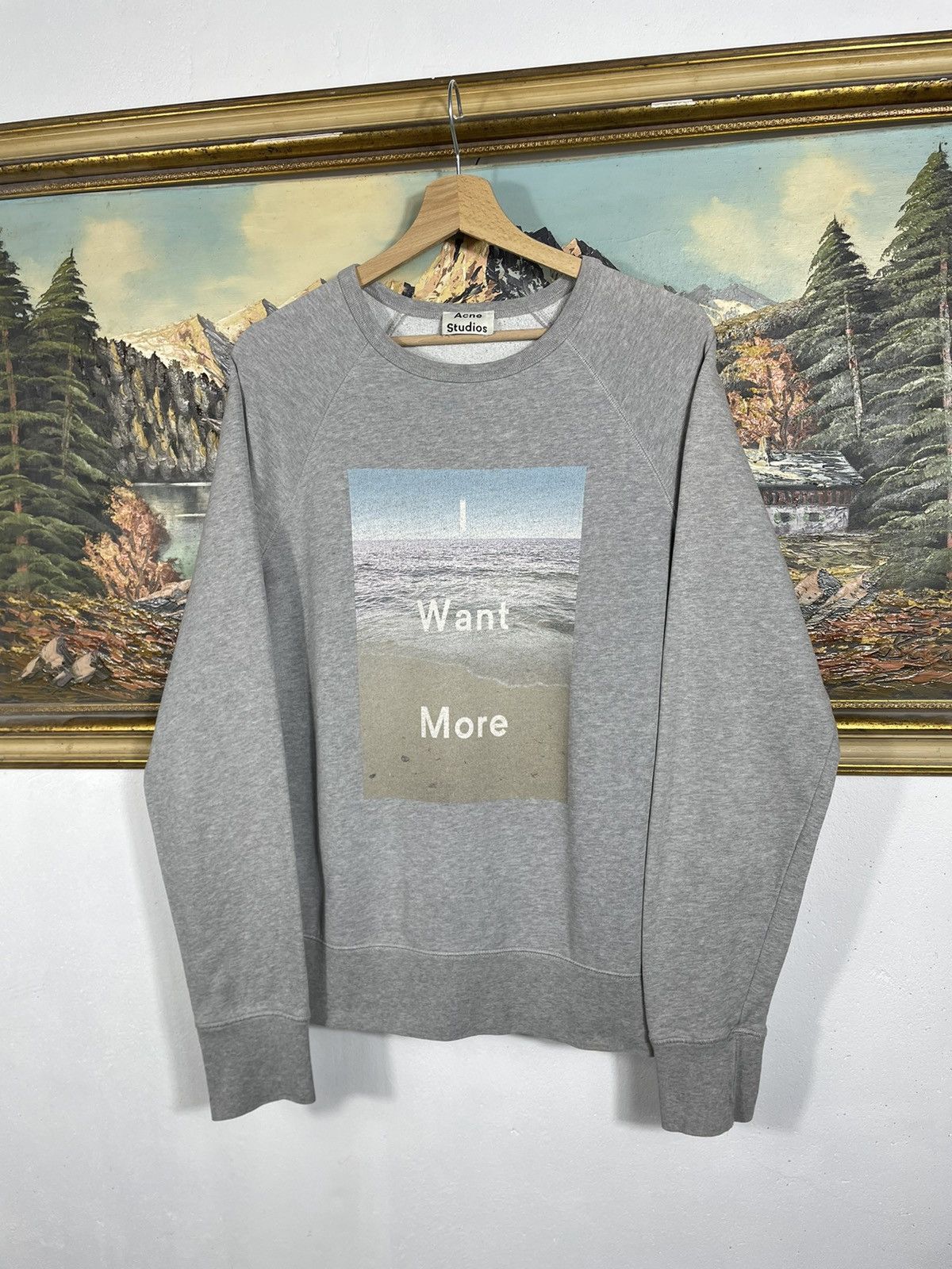 Acne Studios × Designer Acne Studios Baggy Oversize Crewneck Luxury Designer Premium Size US S / EU 44-46 / 1 - 3 Thumbnail