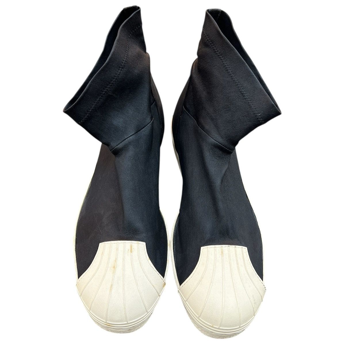 Adidas × Rick Owens SS15 Rick Owens x Adidas Superstar ankle boots Size US 12 / EU 45 - 2 Thumbnail
