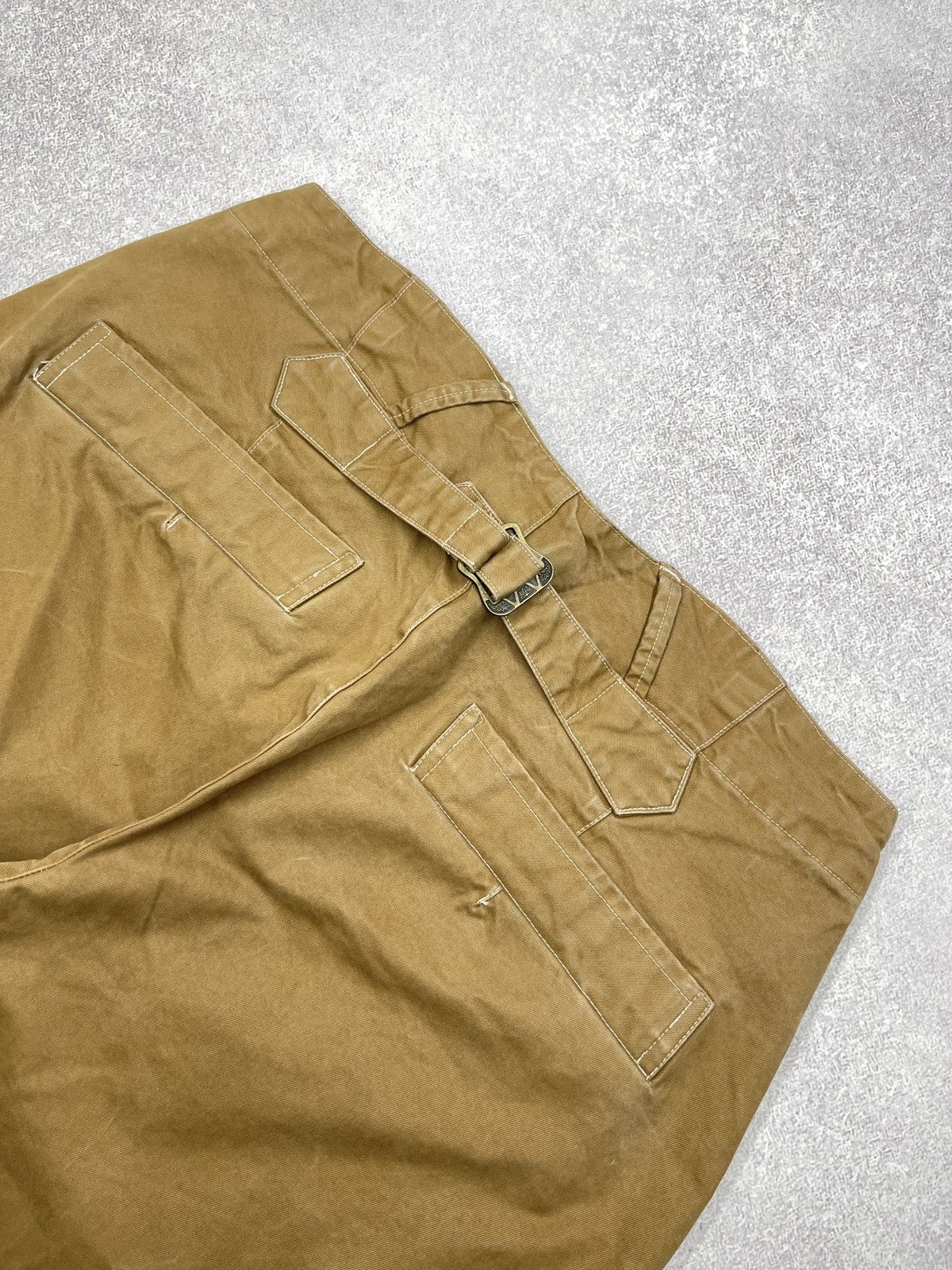 Polo Ralph Lauren Vintage Polo Ralph Lauren Baggy Cowboy Pants Beige Y2K Rugby Size 30" / US 8 / IT 44 - 4 Thumbnail