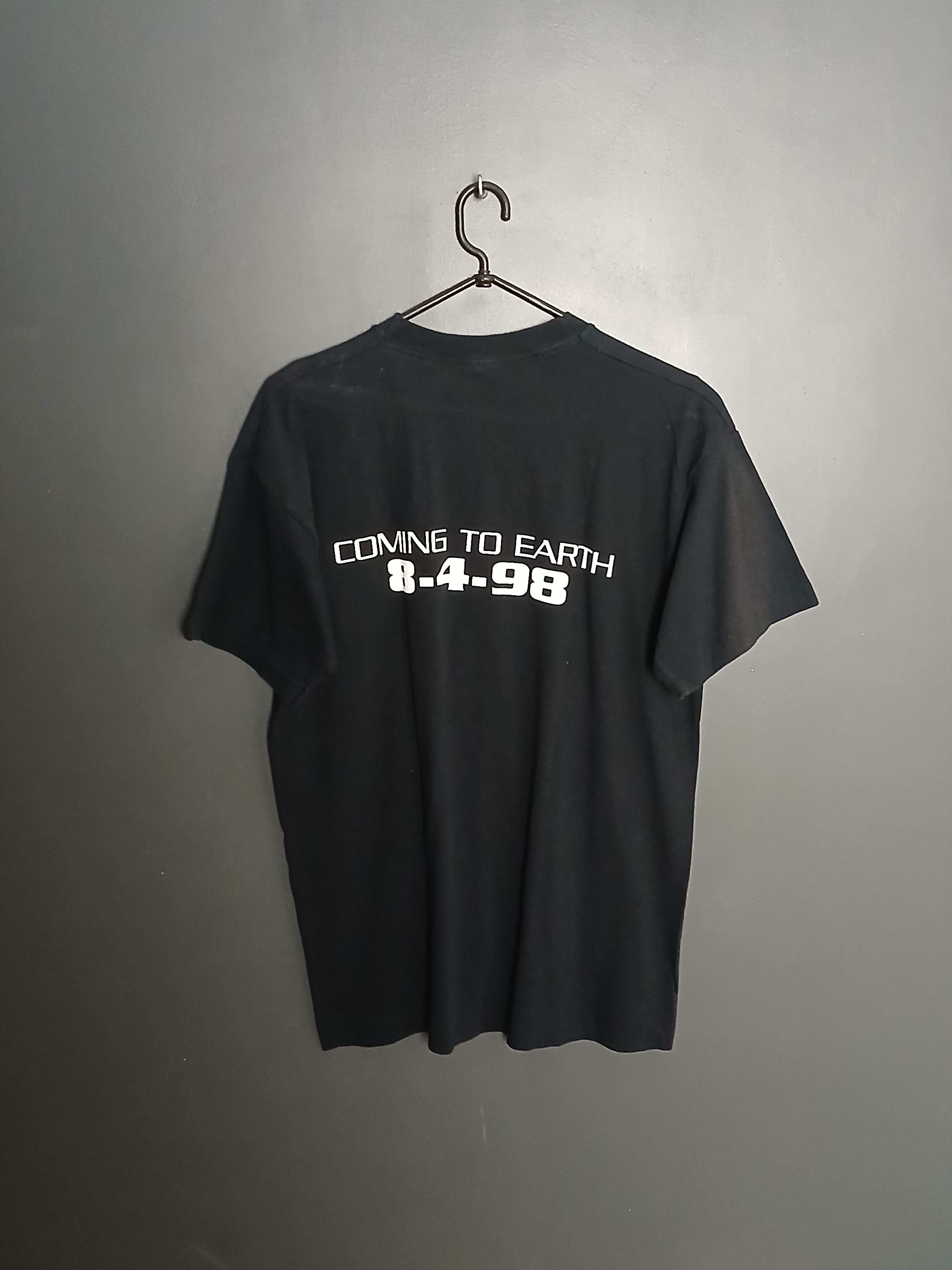 Vintage Vintage Man In Black Movie Single Stitch T-Shirt Size US L / EU 52-54 / 3 - 2 Thumbnail