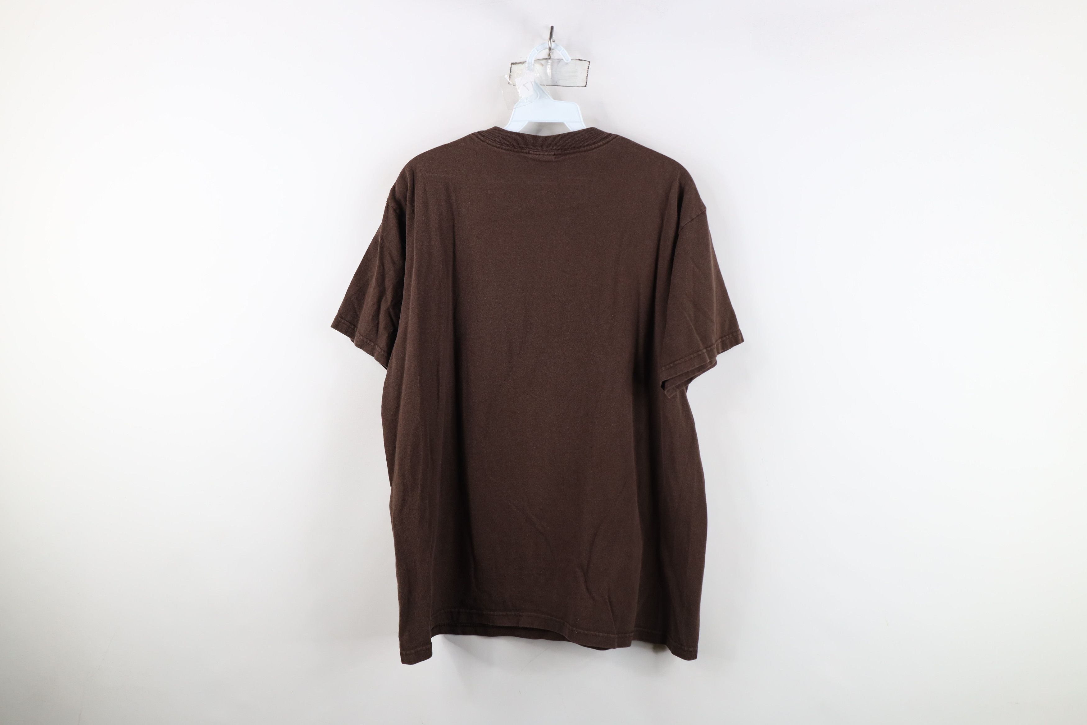 Vintage Vintage 90s Y2K Streetwear Outer Banx T-Shirt Brown Cotton Size US L / EU 52-54 / 3 - 11 Thumbnail