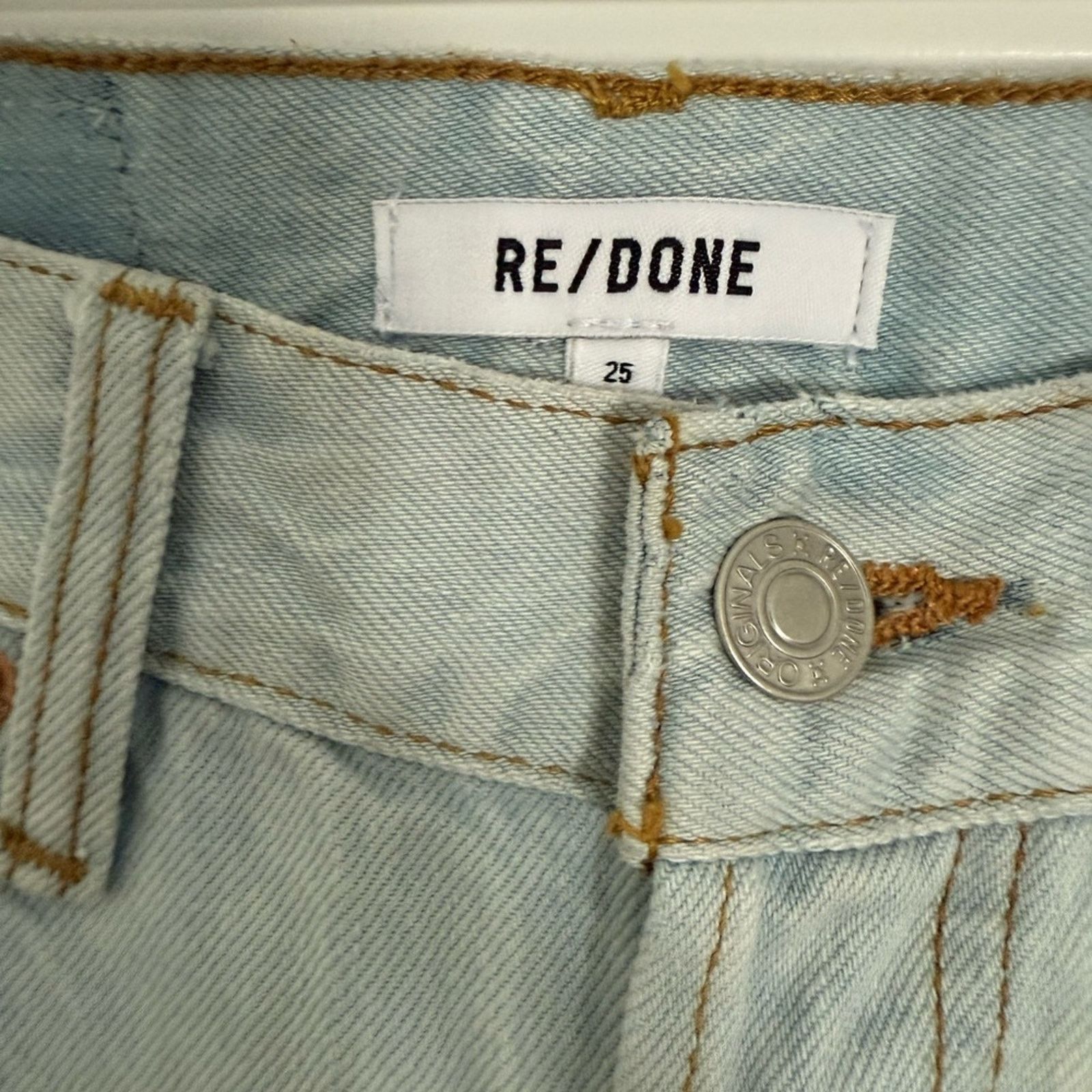 RE/DONE New Re/Done 90s High Rise Loose Bleach Destroy - 25 - $295 Size 25" / US 0 / IT 36 - 9 Thumbnail
