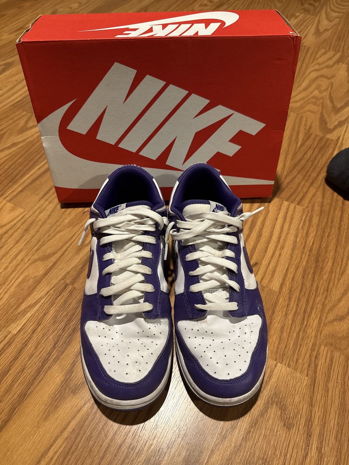 Nike Court purples dunks Size US 11.5 / EU 44-45 - 4 Thumbnail