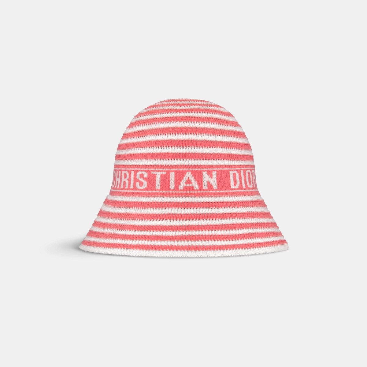 Dior o1bcso1str0226 Size:OS/Small Brim Cloche in Pink/White Size ONE SIZE - 2 Thumbnail