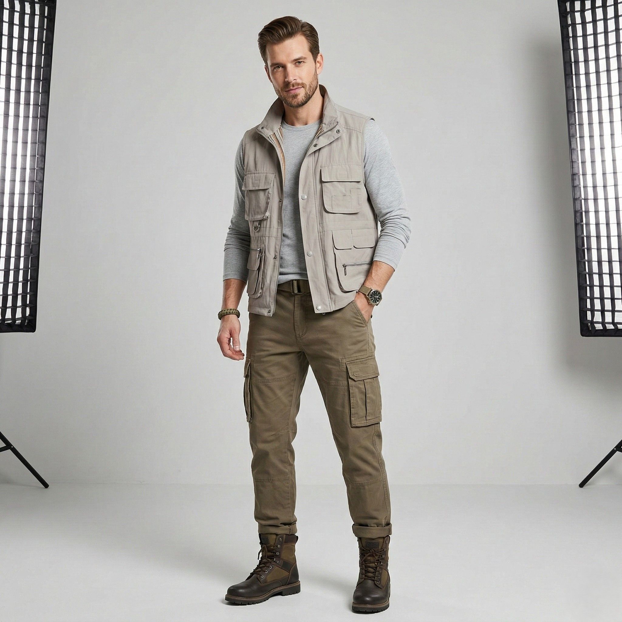 C&A Canada by C&A Men 56 XL Vest Gray Classic Micro 3893 Size US XL / EU 56 / 4 - 1 Thumbnail