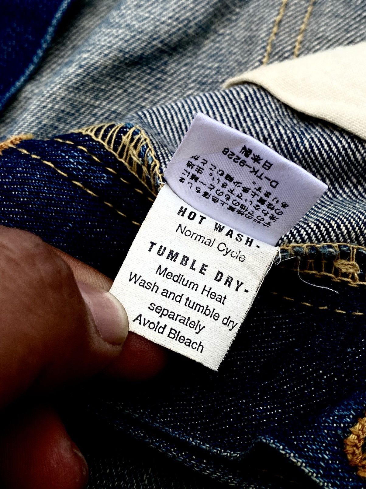 Lee Vtg Lee Half Selvedge Distressed Denim Mud Wash🇯🇵 Size US 32 / EU 48 - 9 Thumbnail