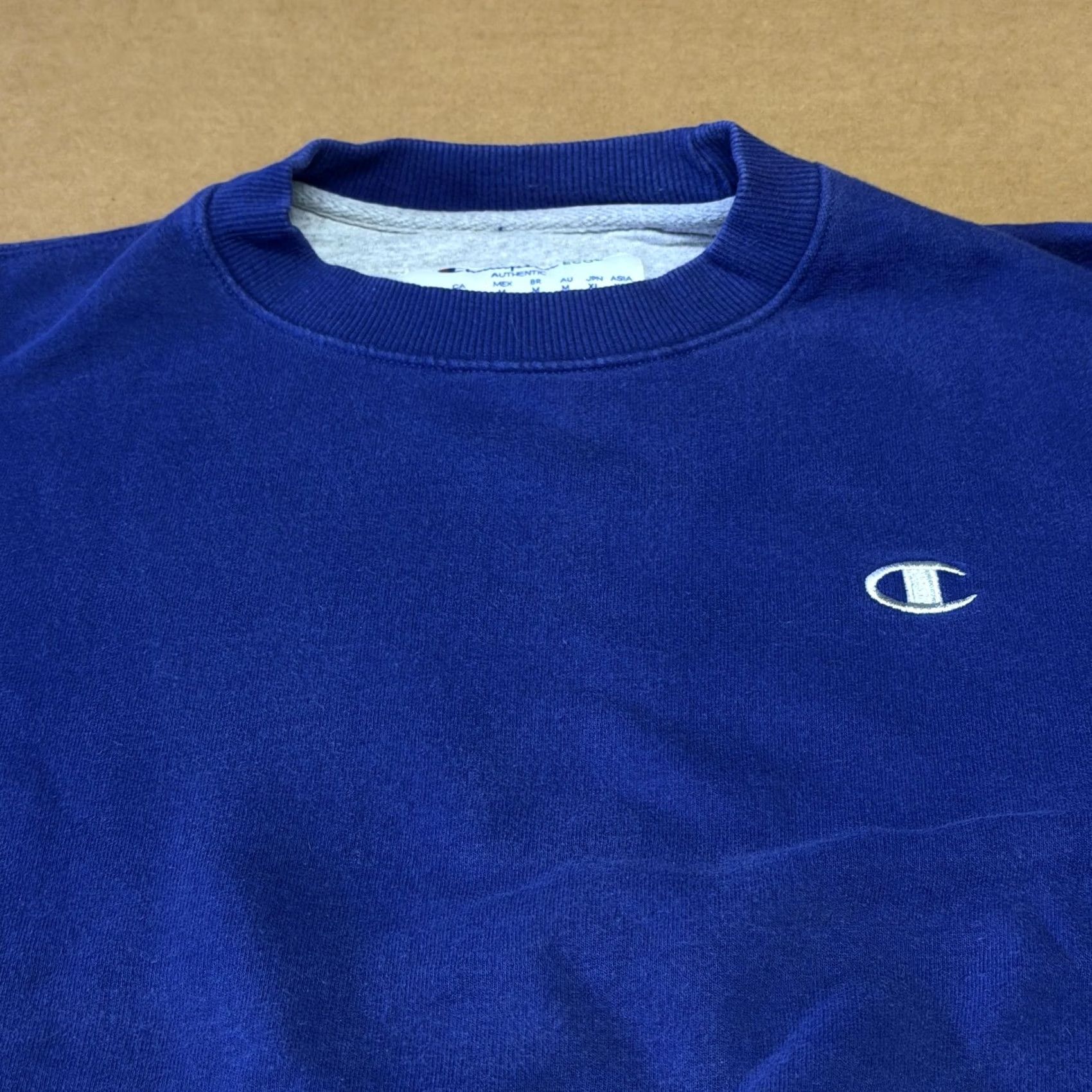 Champion Champion Sweatshirt Mens Medium Blue Crewneck Pullover Fleece Embroidered C Size US M / EU 48-50 / 2 - 7 Thumbnail