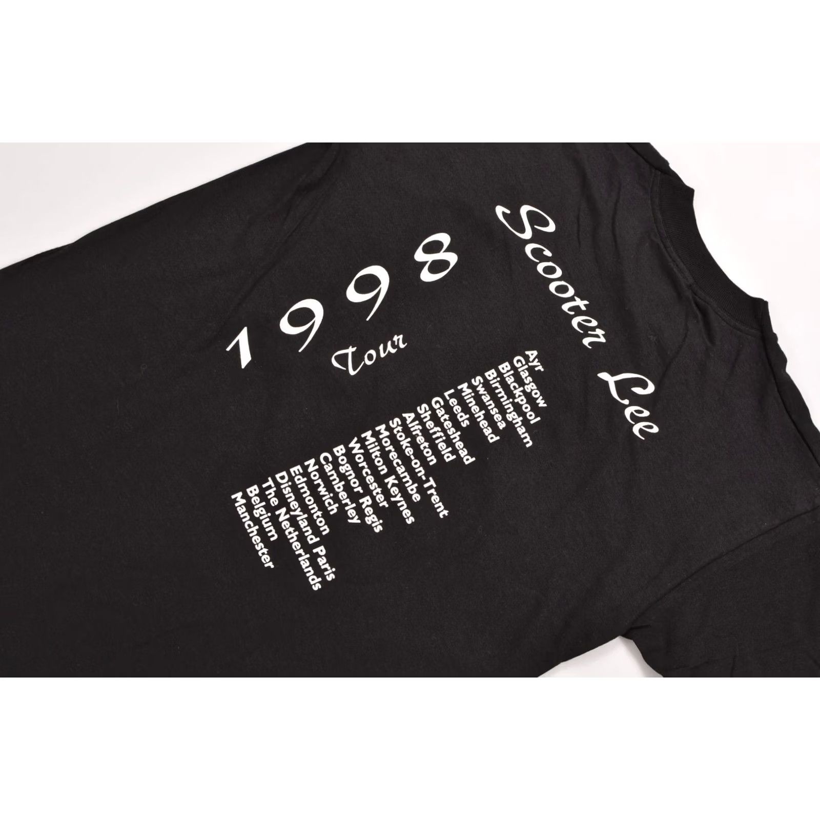 Vintage Vintage Screen Stars Scooter Lee Moving On Up 1998 Tour T-Shirt Tee Size S Black Mens Short Sleeve 100% Cotton 90s Vintage Tee Merch Shirt Size US S / EU 44-46 / 1 - 7 Thumbnail