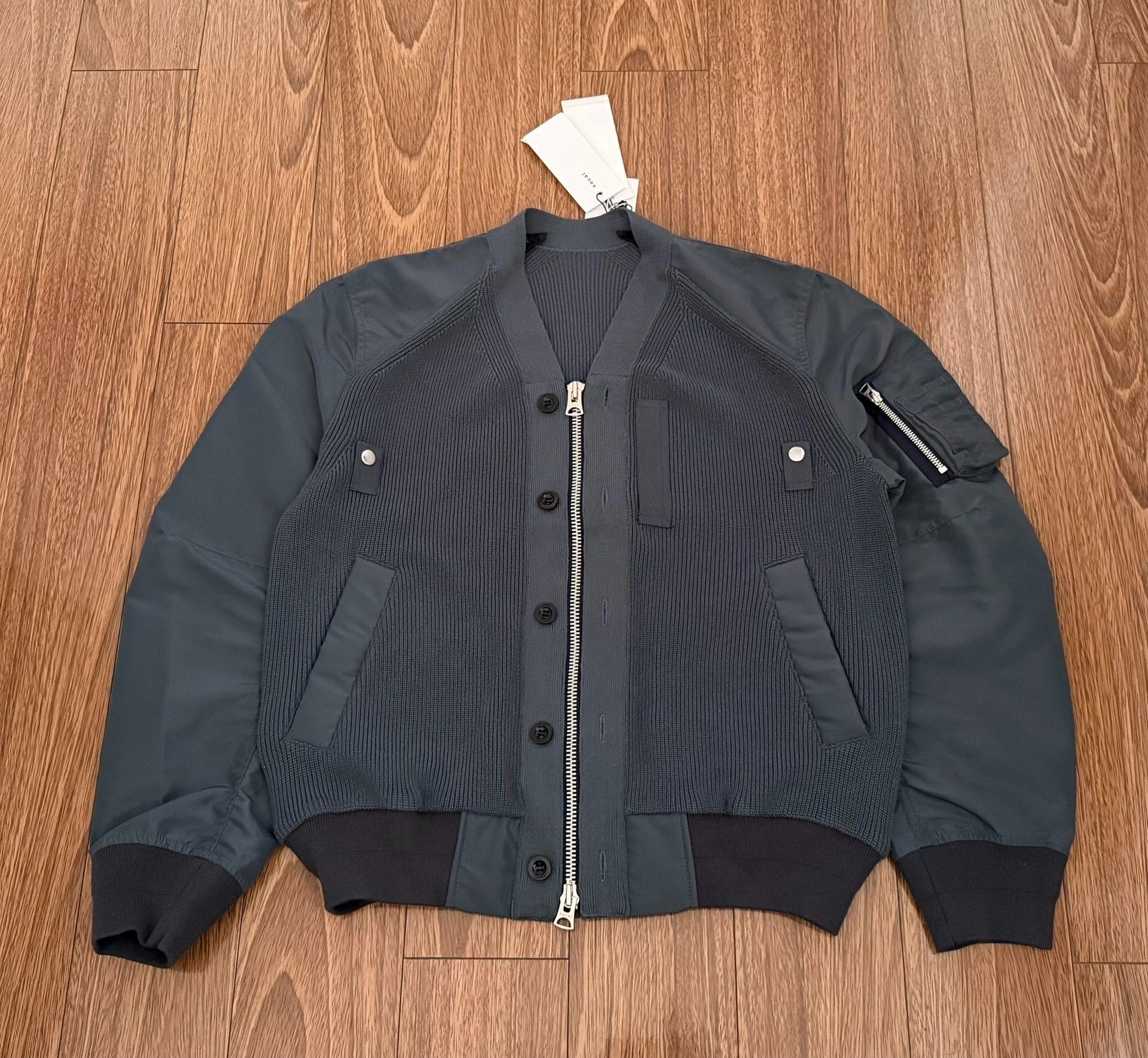 Sacai Sacai 25SS Nylon Twill Grosgrain Blouson Size US S / EU 44-46 / 1 - 1 Thumbnail