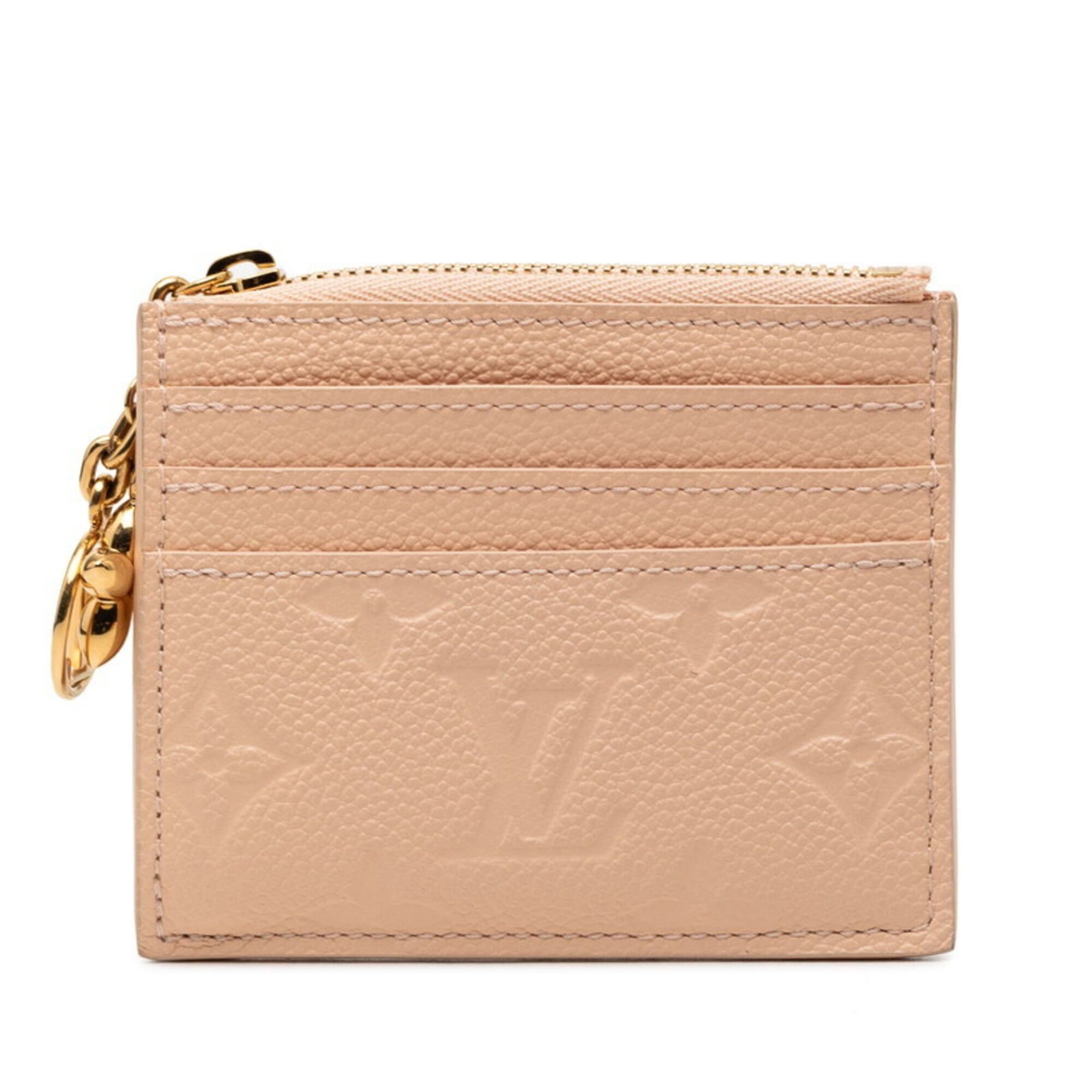 Louis Vuitton Louis Vuitton Monogram Empreinte Porte Cartes Flora Business Card Holder/Card Case/Pass Case/Coin Purse M83221 Chamalow Pink Leather Women's LOUIS VUITTON Size ONE SIZE - 1 Thumbnail