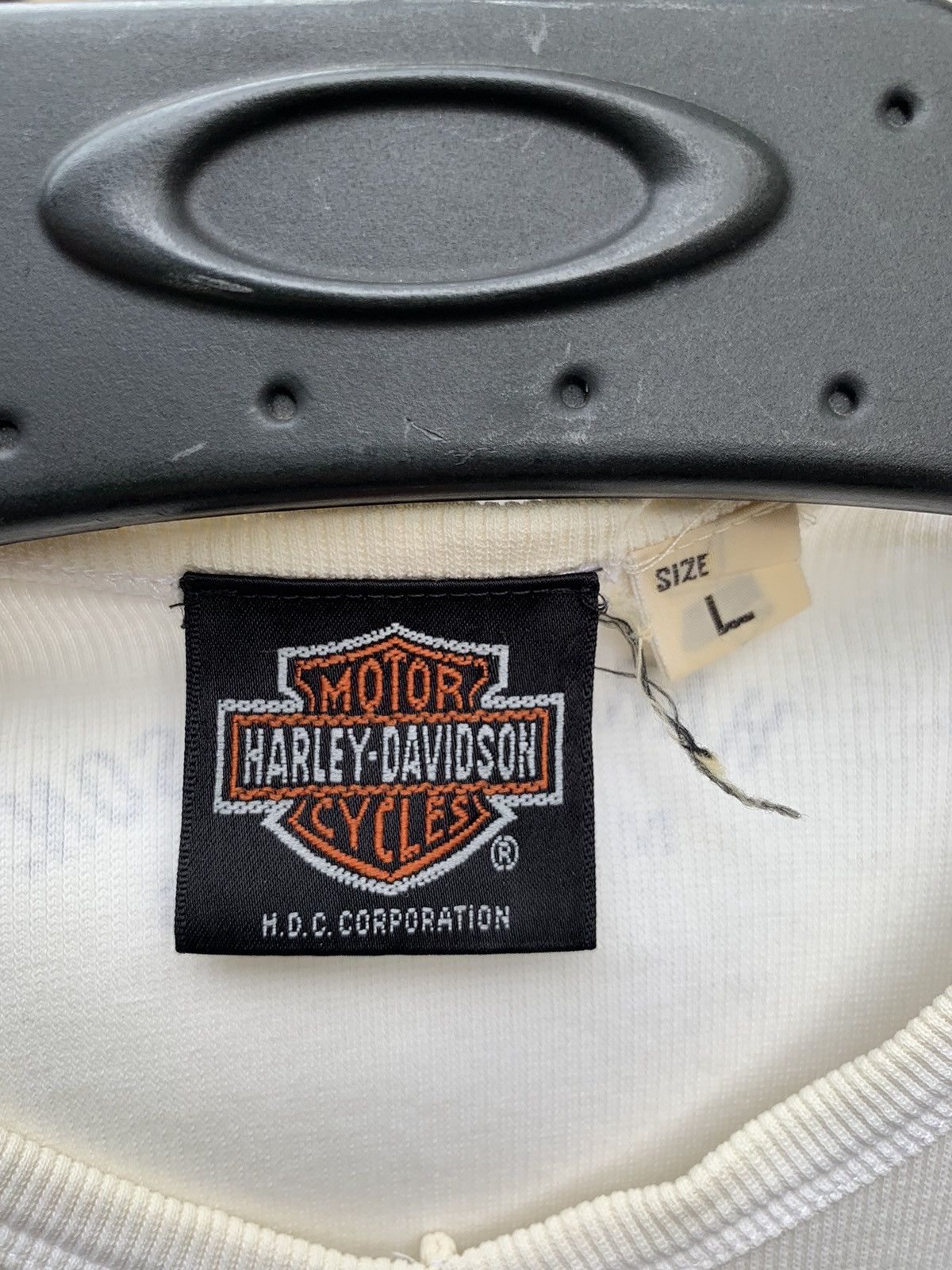 Harley Davidson × Vintage Vintage Harley Davidson V Neck Tee Size L / US 10 / IT 46 - 4 Thumbnail