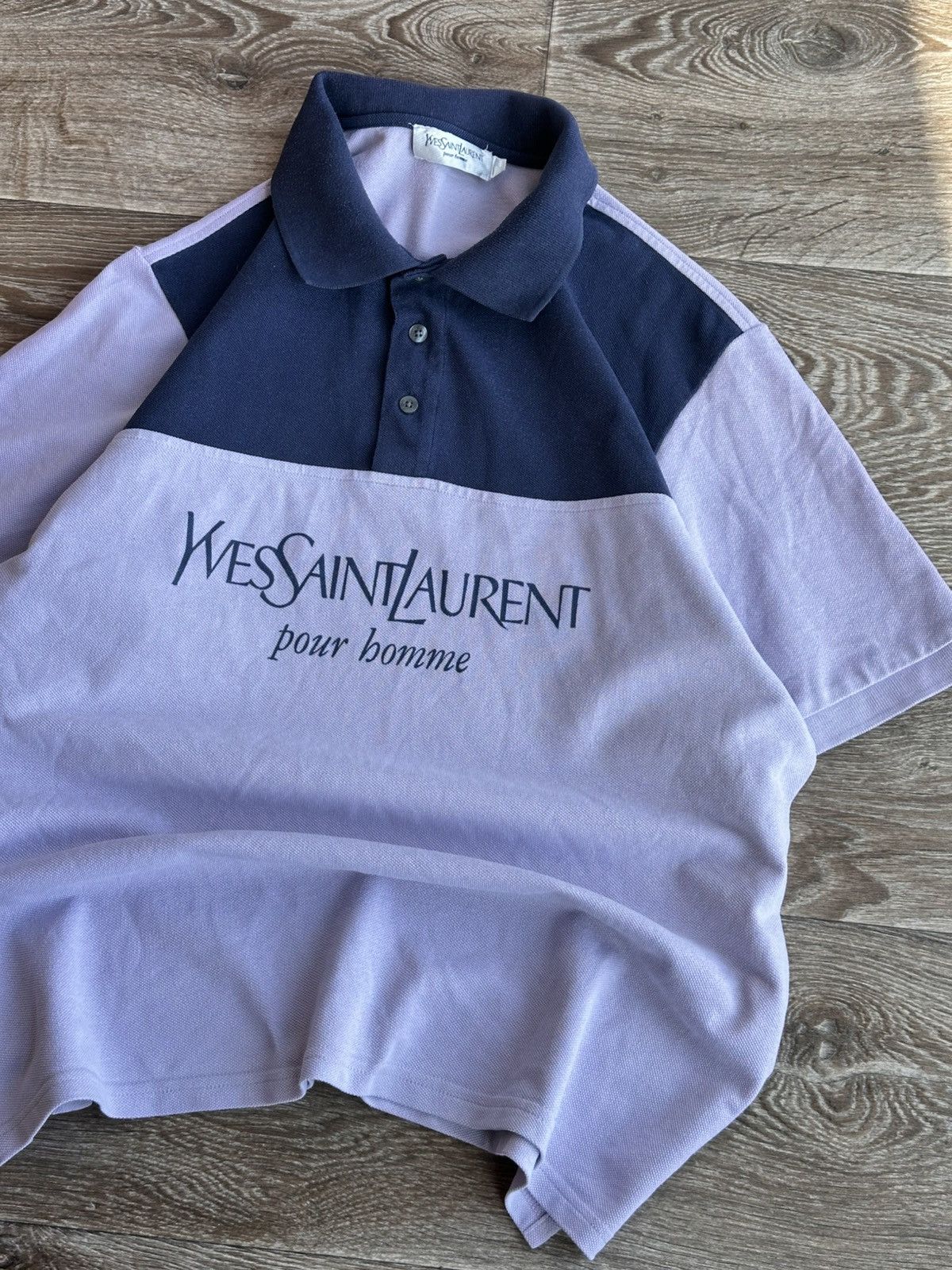 Yves Saint Laurent 🔥 Yves Saint Laurent YSL Big Logo Polo T Shirt Vintage Italy Size US L / EU 52-54 / 3 - 3 Thumbnail