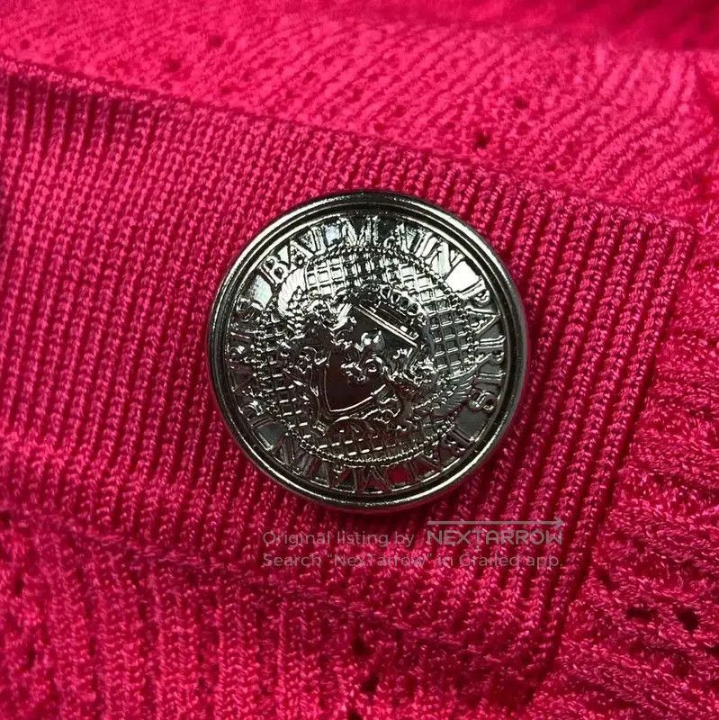Balmain Balmain Pink Ribbed Women's Sweater . Size S / US 4 / IT 40 - 2 Thumbnail