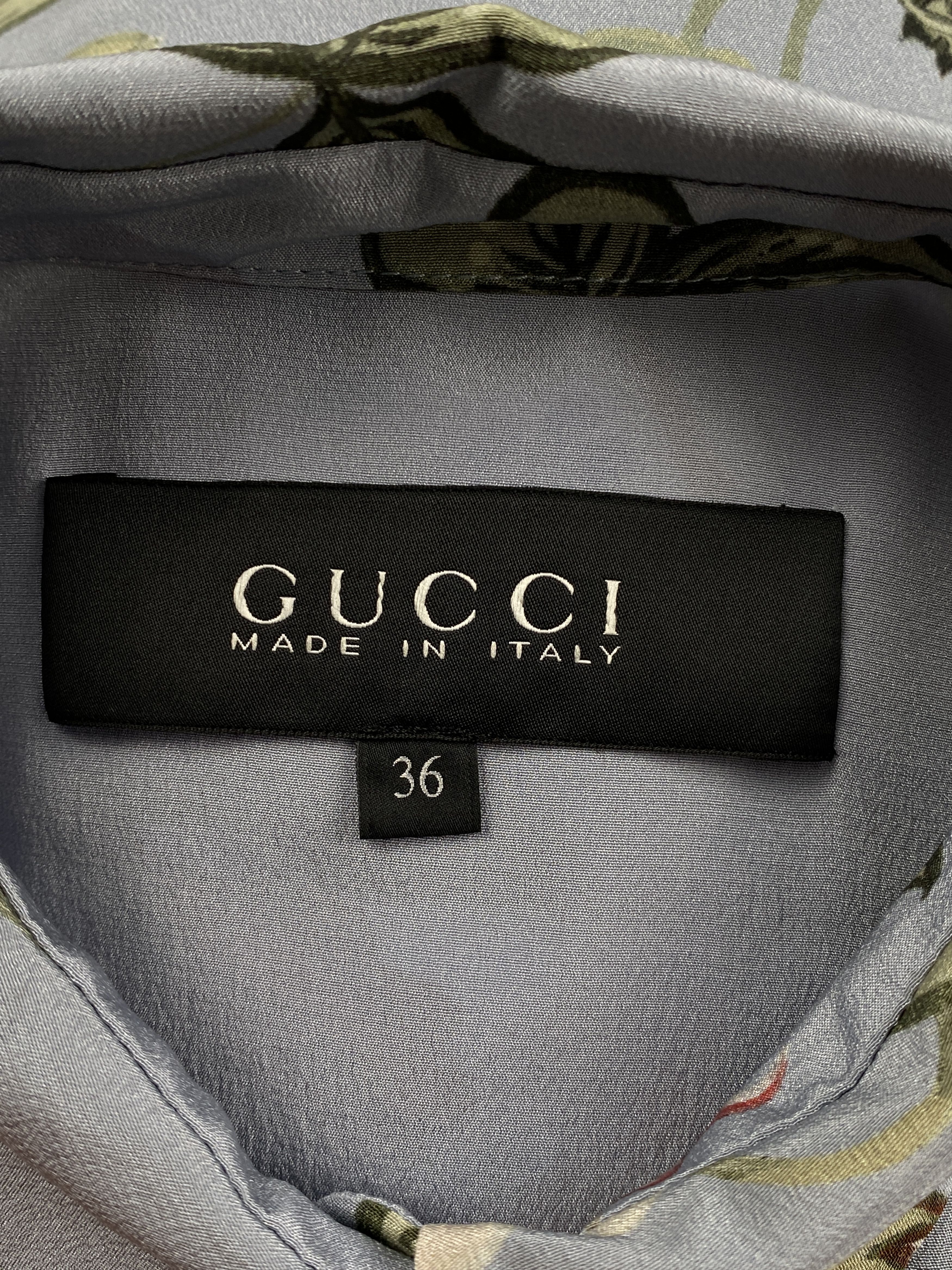 Gucci 2014 Floral Mini Dress Size XS / US 0-2 / IT 36-38 - 11 Thumbnail