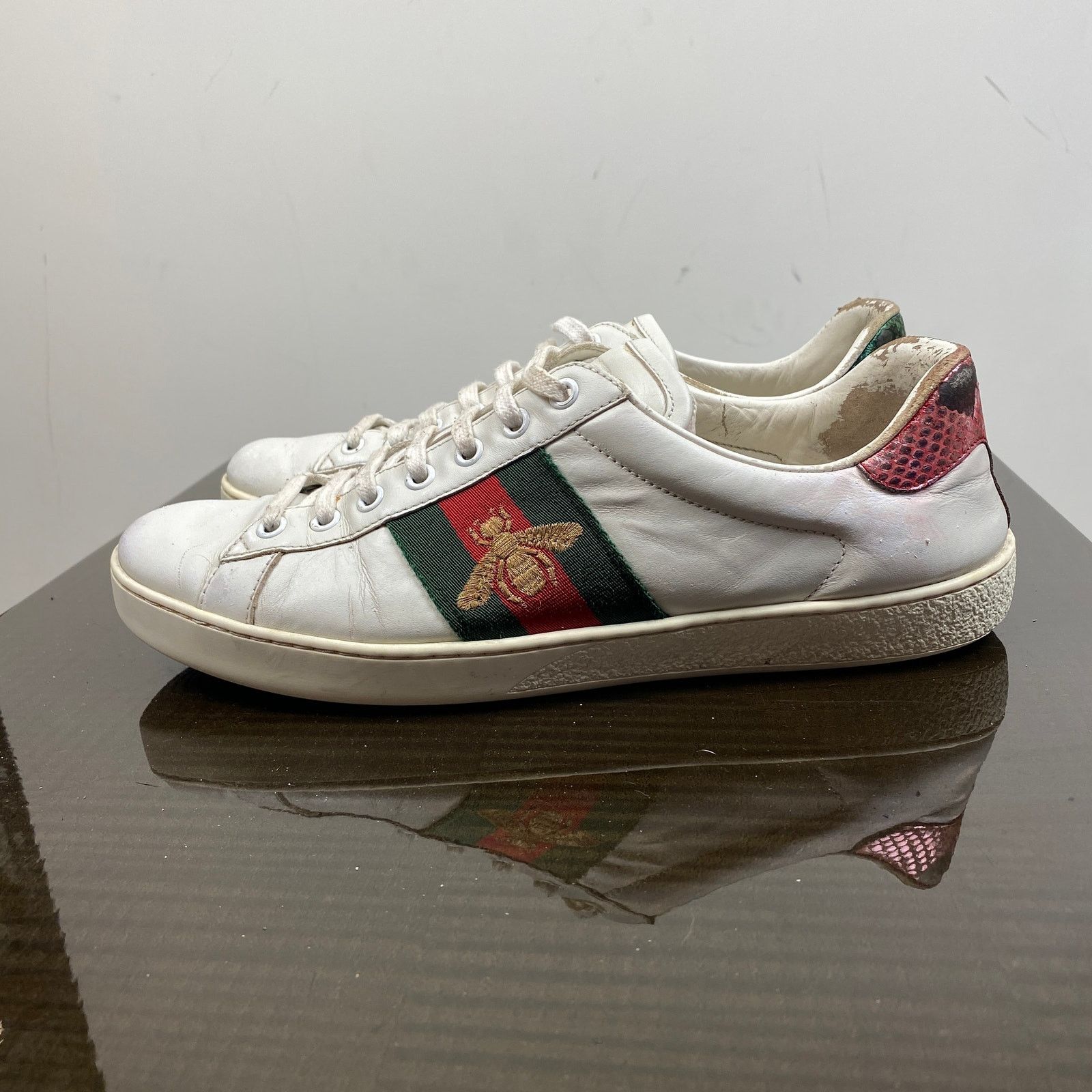 Gucci Gucci Ace Bee Low Top Sneakers Shoes Men's 7 Size US 7 / EU 40 - 5 Thumbnail