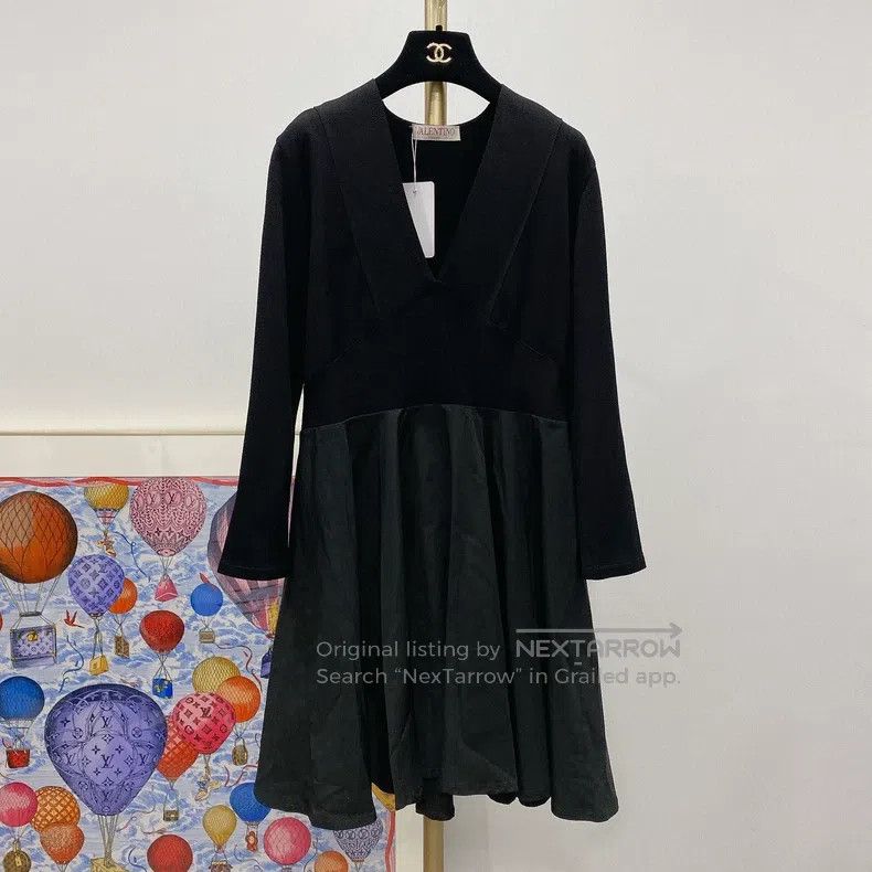 Valentino Black V-neck dress