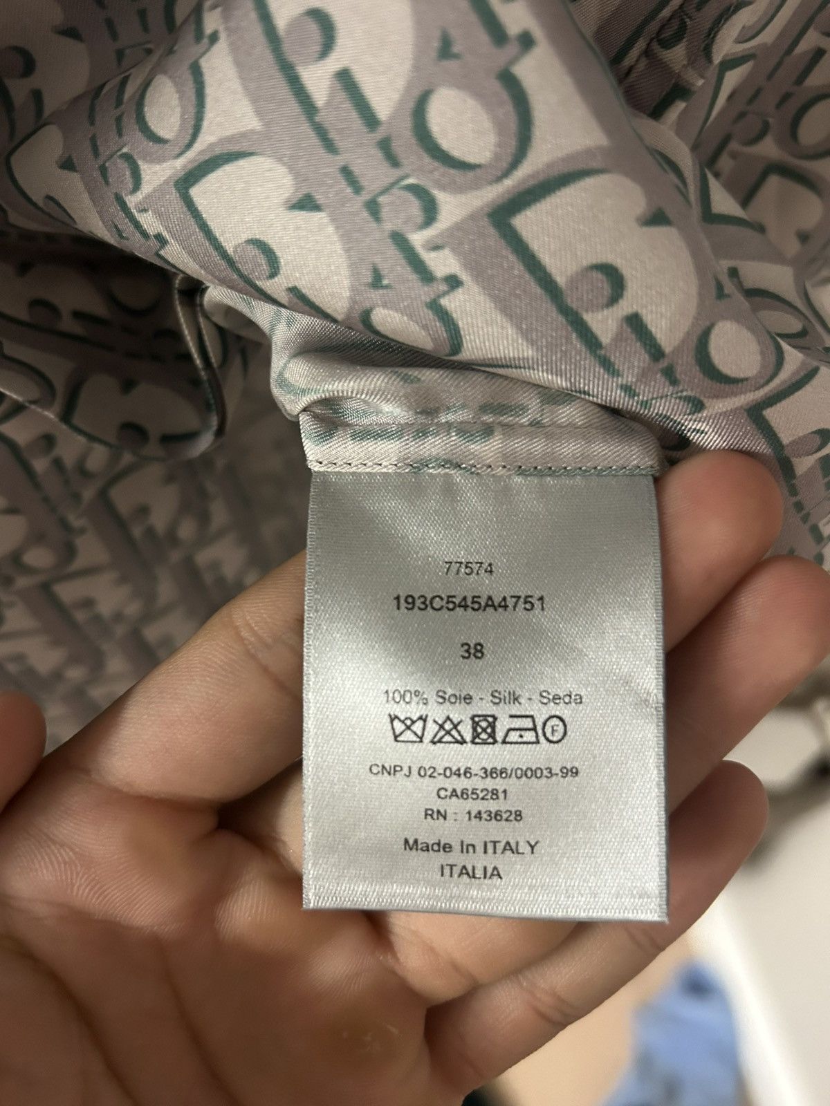 Dior Dior Oblique Silk Button Up (Size M) Size US M / EU 48-50 / 2 - 4 Thumbnail