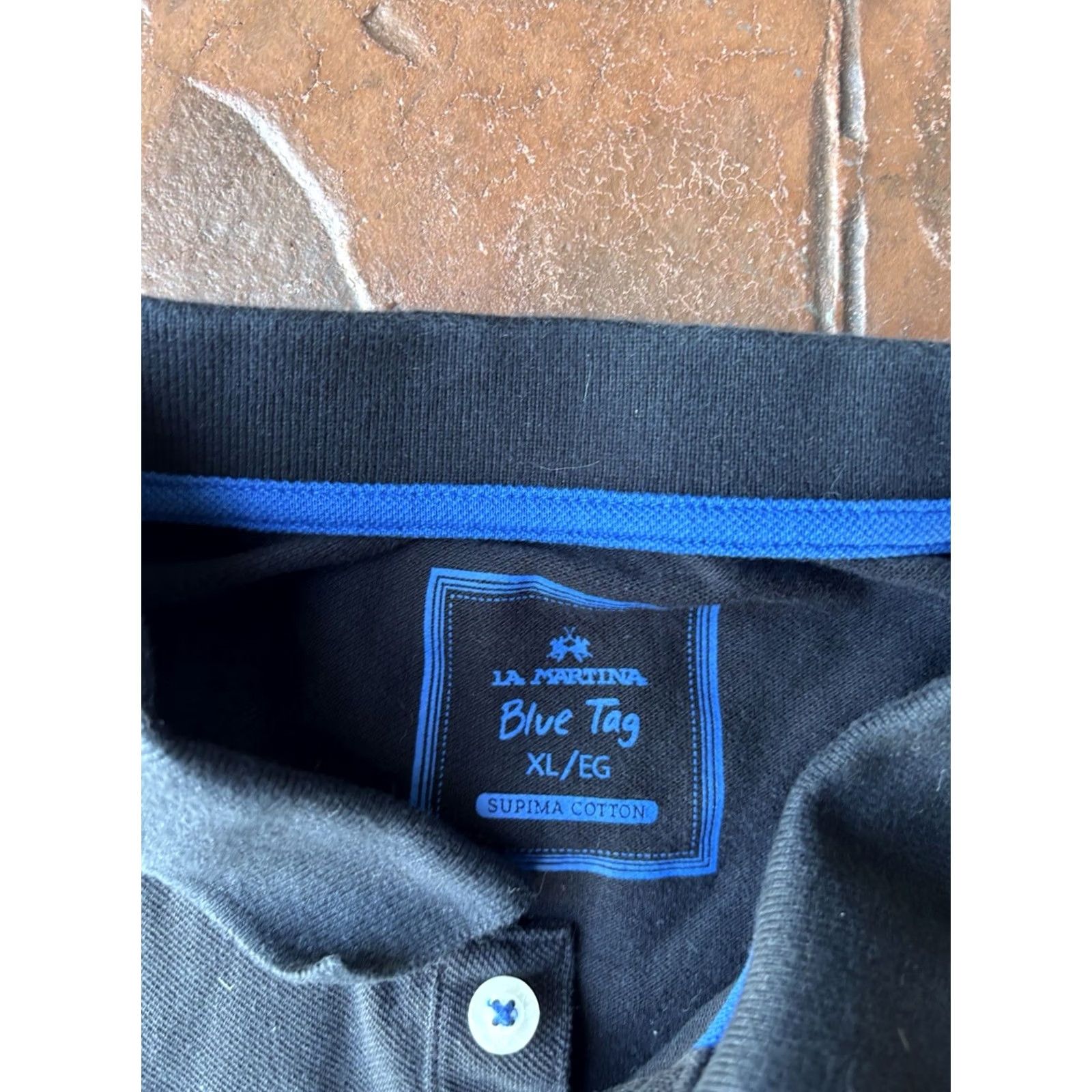 La Martina VINTAGE La Martina Polo Shirt Mens XL Black Supima Cotton Embroidered Preppy Size US L / EU 52-54 / 3 - 2 Thumbnail