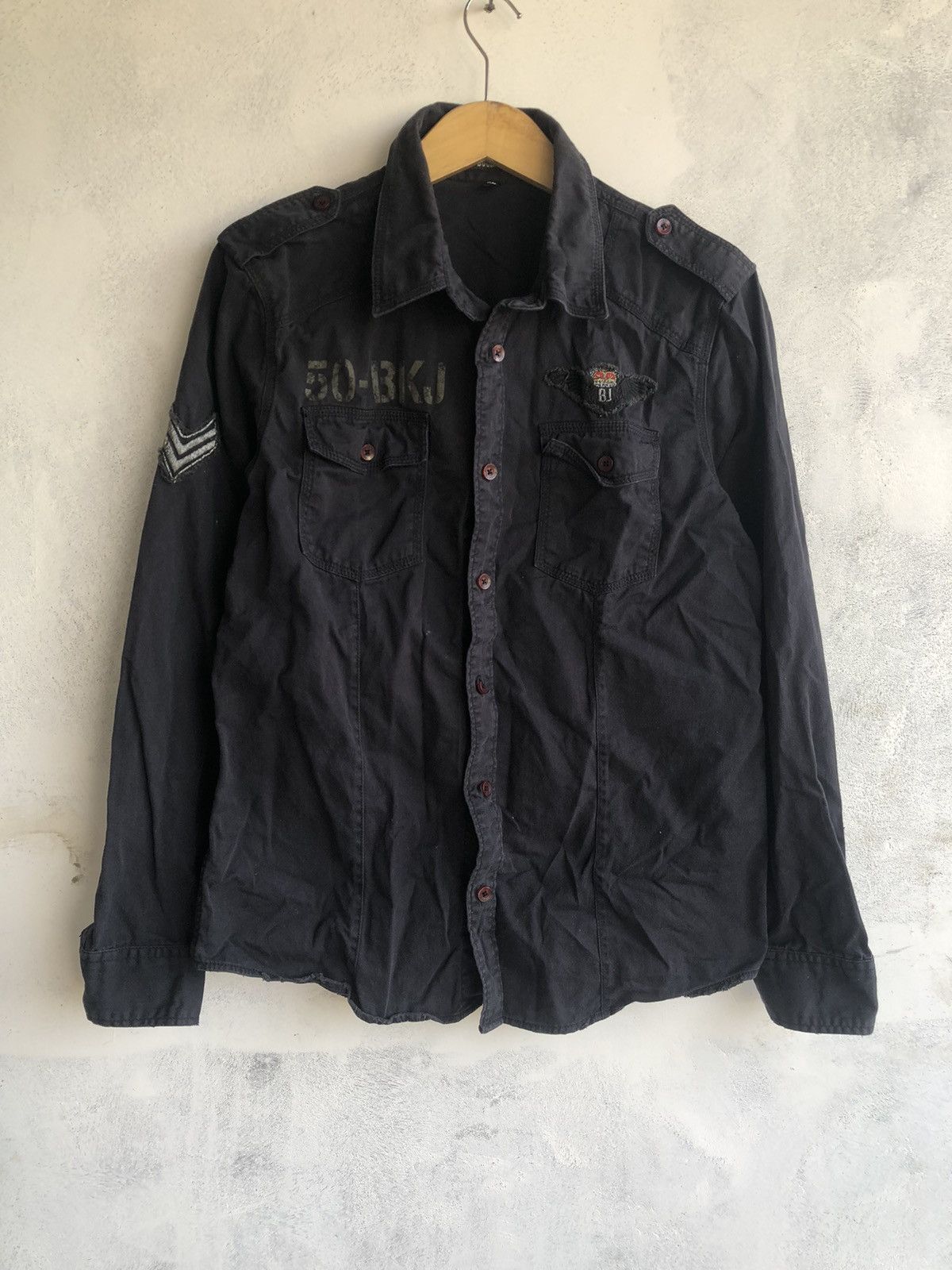Hysteric Glamour Japanese Buckaro Patchwork Button Shirt Size US XL / EU 56 / 4 - 1 Thumbnail