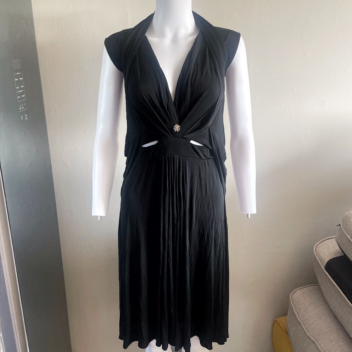 Roberto Cavalli Roberto Cavalli Mainline FW06 Black Gown Dress Size S / US 4 / IT 40 - 1 Thumbnail