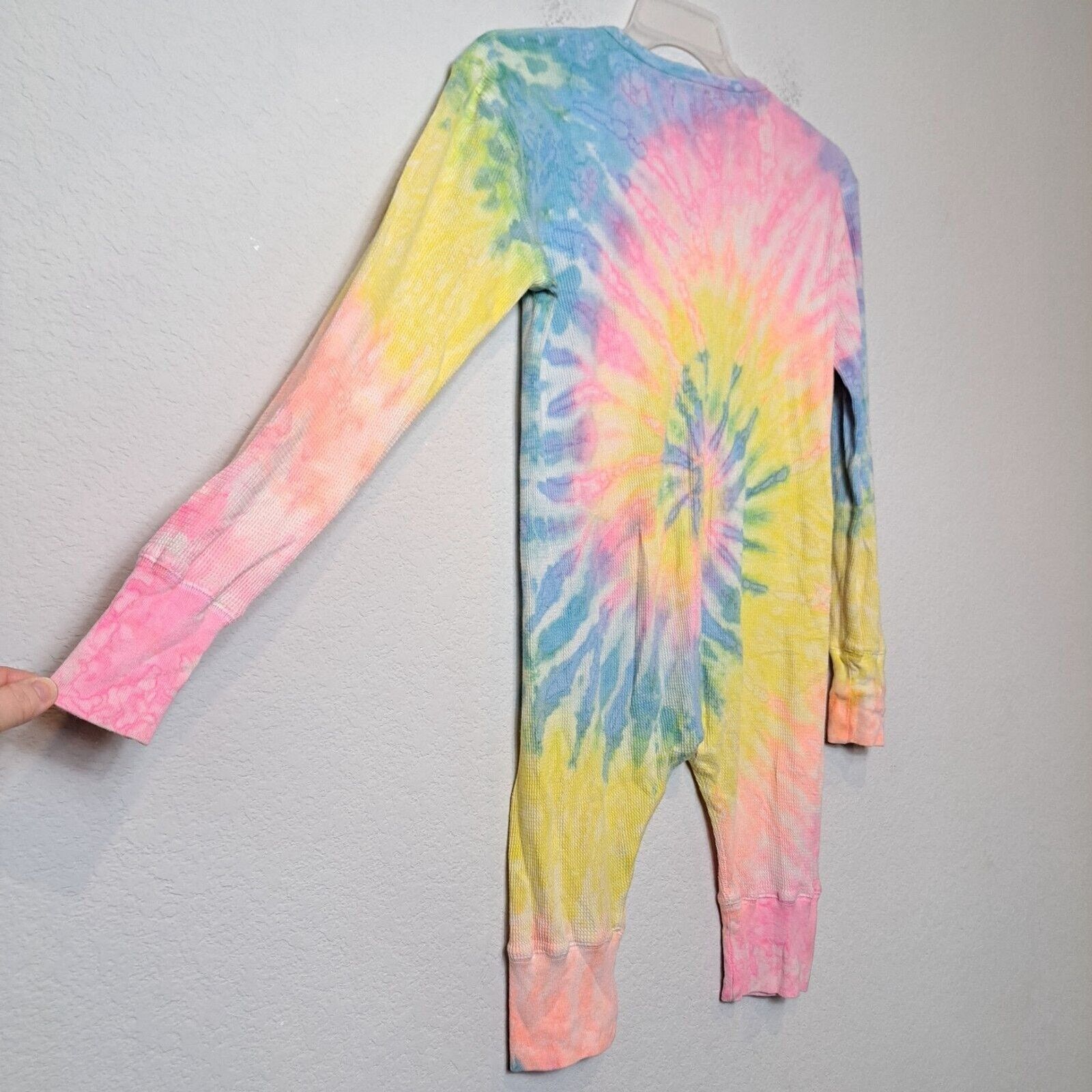 UNIF UNIF Bongjohns Romper Jumpsuit Tie Dye Thermal Rare Sz XS Size 35" - 6 Thumbnail