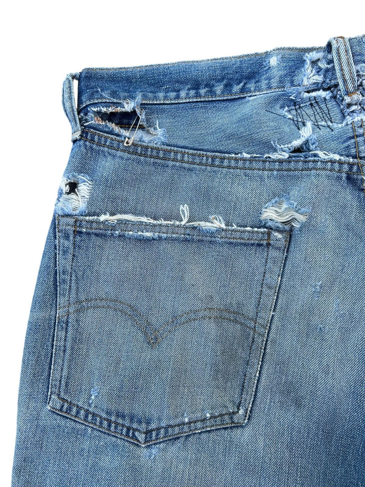 Levi's 60s-70s THRASHED Vintage Levis 6 Big E Denim Jeans Size US 33 - 11 Thumbnail