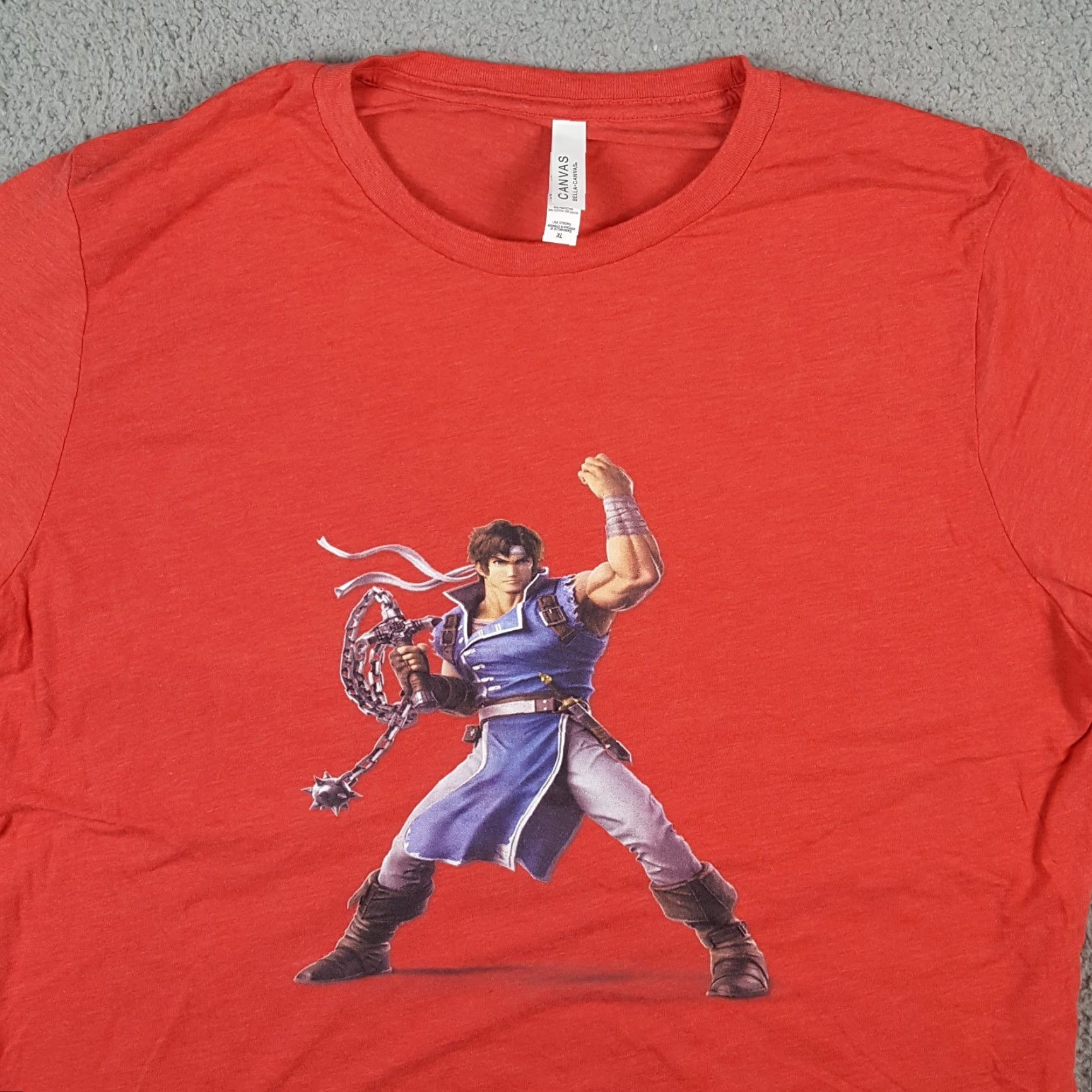 Hunter VINTAGE Canvas Castlevania Richter Vampire Hunter XL T-Shirt Video Game Retro 90s Mens Red Size US XL / EU 56 / 4 - 2 Thumbnail