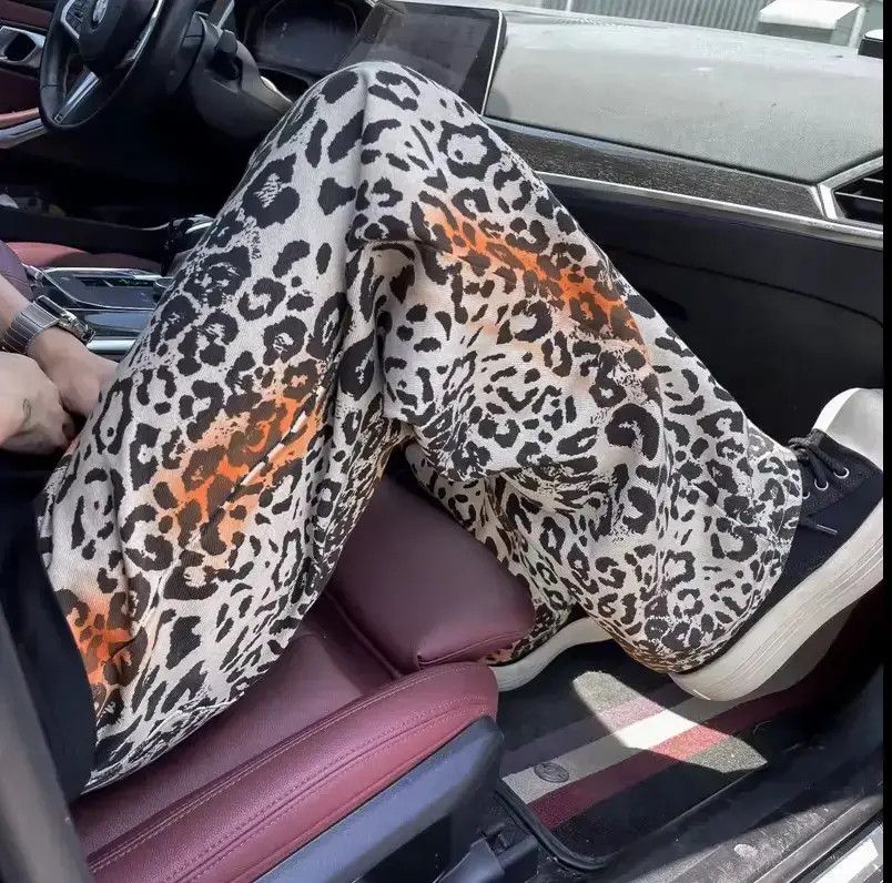 Japanese Brand Trendy Baggy Cyber Y2K Jeans with Leopard Print Size US 32 / EU 48 - 6 Thumbnail
