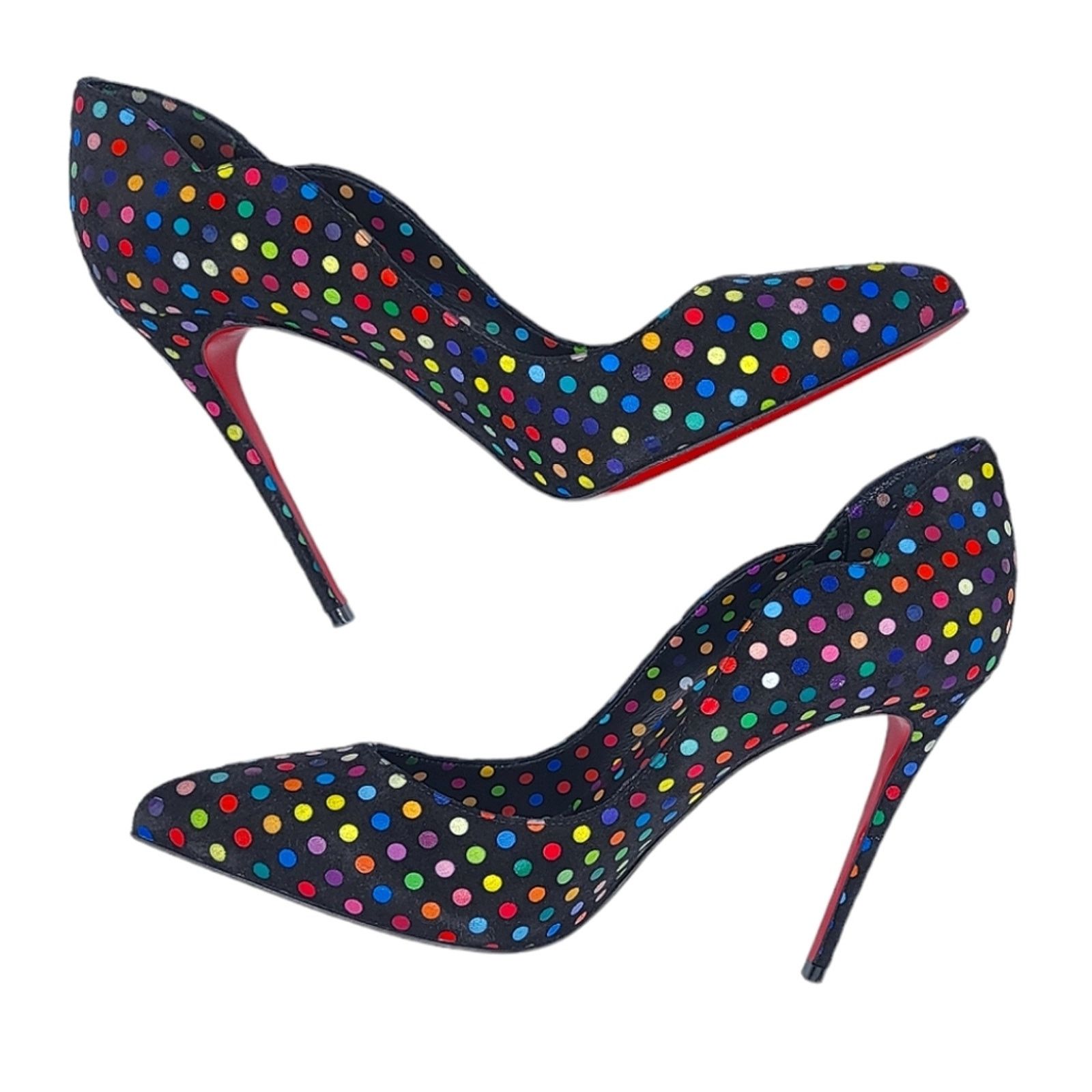 Christian Louboutin Christian Louboutin Hot Chick 100 Polka Dot Pumps Multi 36 Size US 5.5 / IT 35.5 - 6 Thumbnail