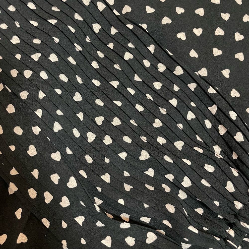 Adrianna Papell NWT New $79 Adrianna Papell Heart Printed Long Pleated Slee Size L / US 10 / IT 46 - 7 Thumbnail