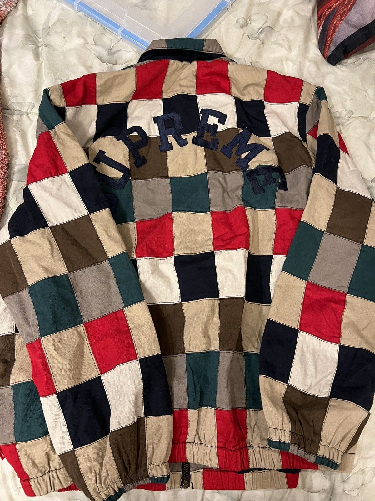 image of Supreme Patchwork Jacket Multi Ss19, Men's (Size XL)