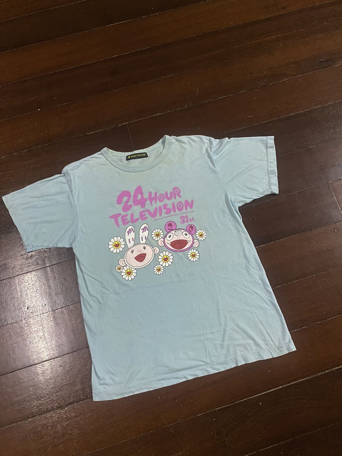 Anime × Japanese Brand × Vintage Rare vintage 24 hour television X TAKASHI MURAKAMI flower Size US L / EU 52-54 / 3 - 4 Thumbnail