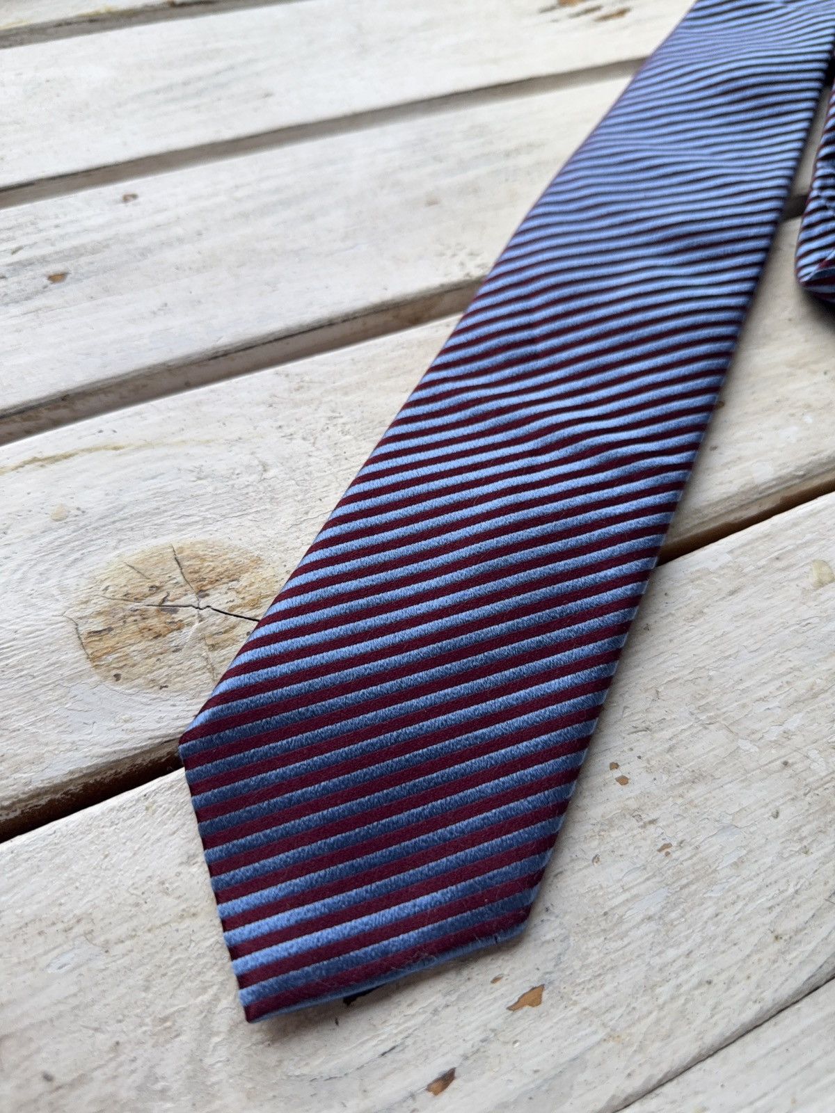 Mercedes-Benz Maybach Designer Tie – Luxury Striped Menswear Accessory Size ONE SIZE - 2 Thumbnail
