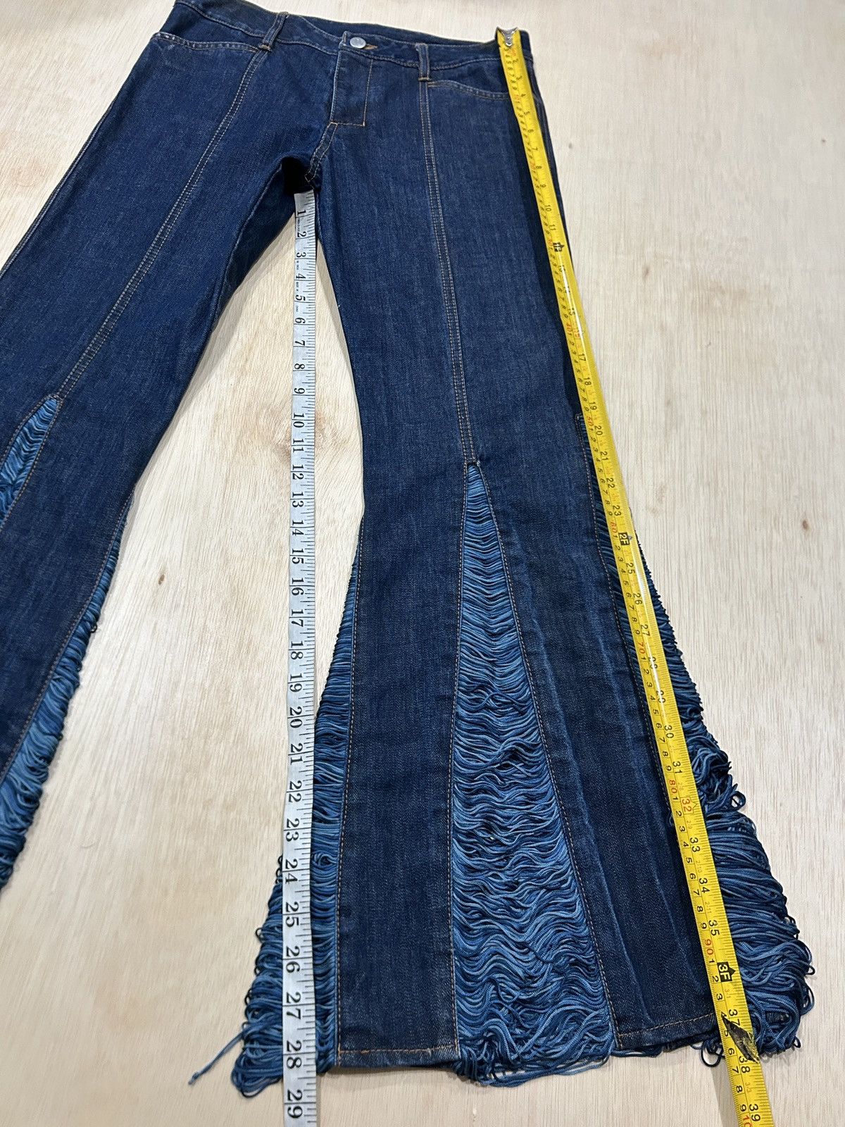 Designer × Jean Paul Gaultier Jean Paul Gaultier ‘Fringed’ JPG Flared Jeans Size 30" / US 8 / IT 44 - 18 Thumbnail
