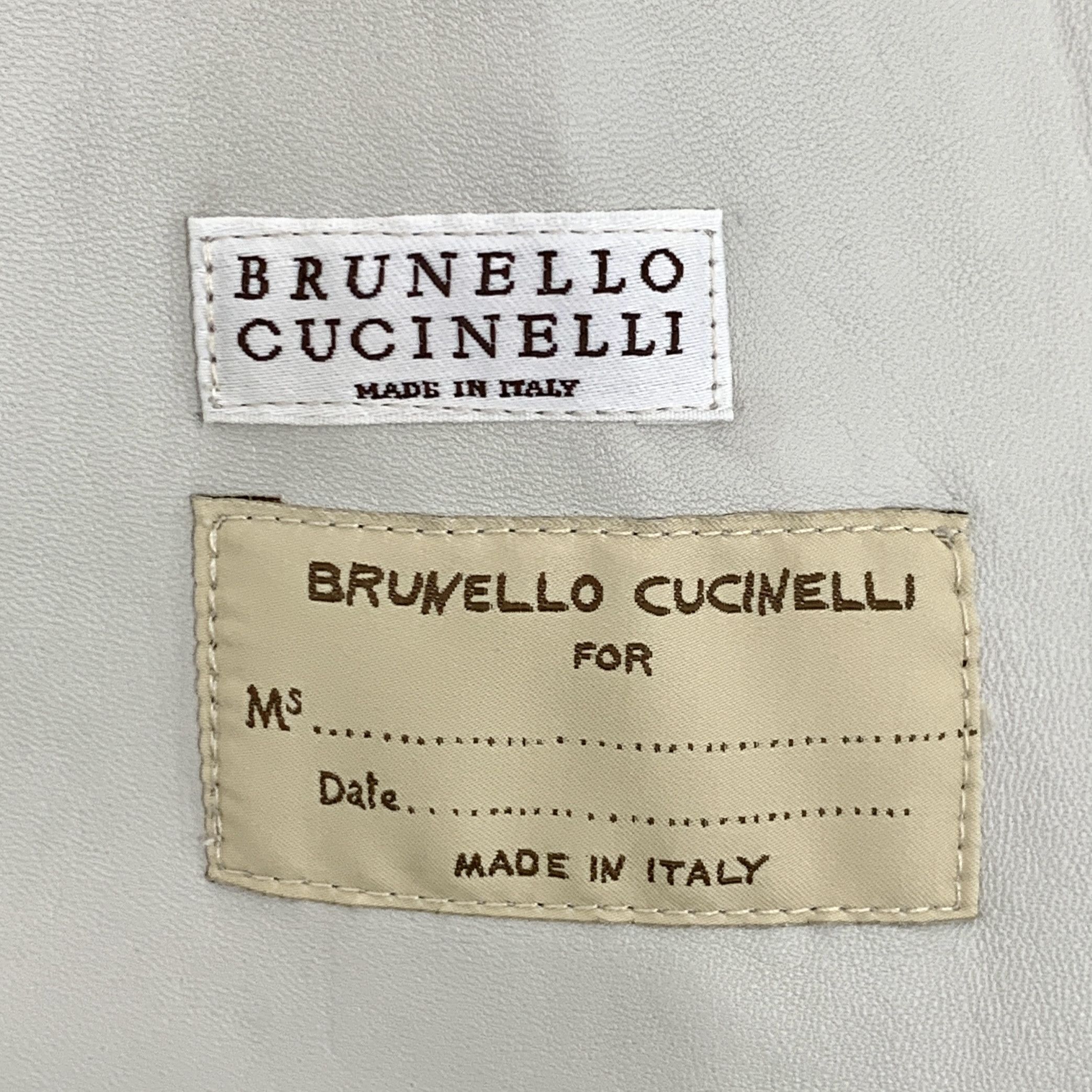Brunello Cucinelli Brunello Cucinelli Grey Leather Zip Jacket (Size 40) Size US XXS / EU 40 - 7 Thumbnail