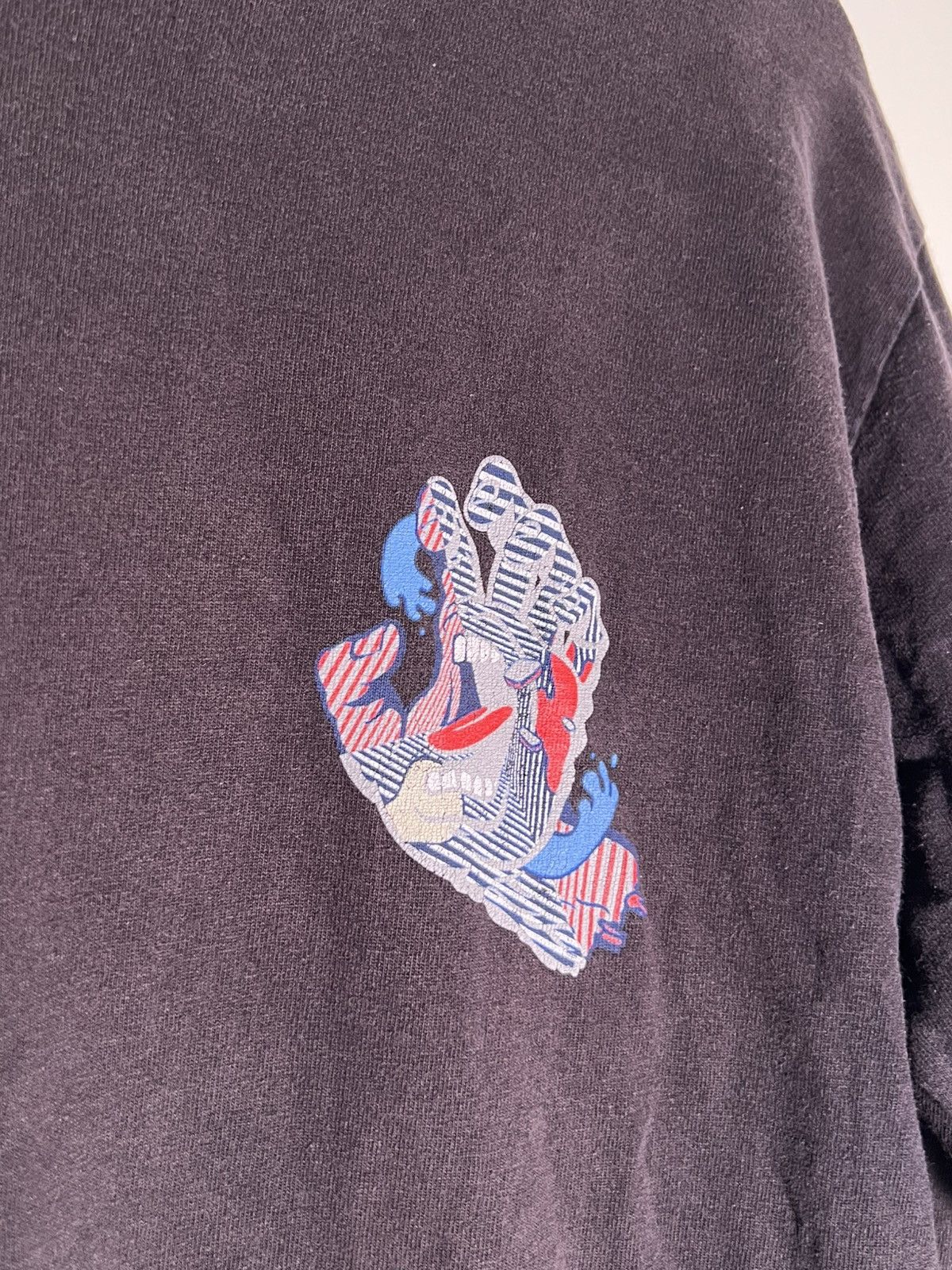 Vintage Y2K 2000’s VTG Vintage Santa Cruz Monster Hand Retro T Shirt Size US M / EU 48-50 / 2 - 8 Thumbnail