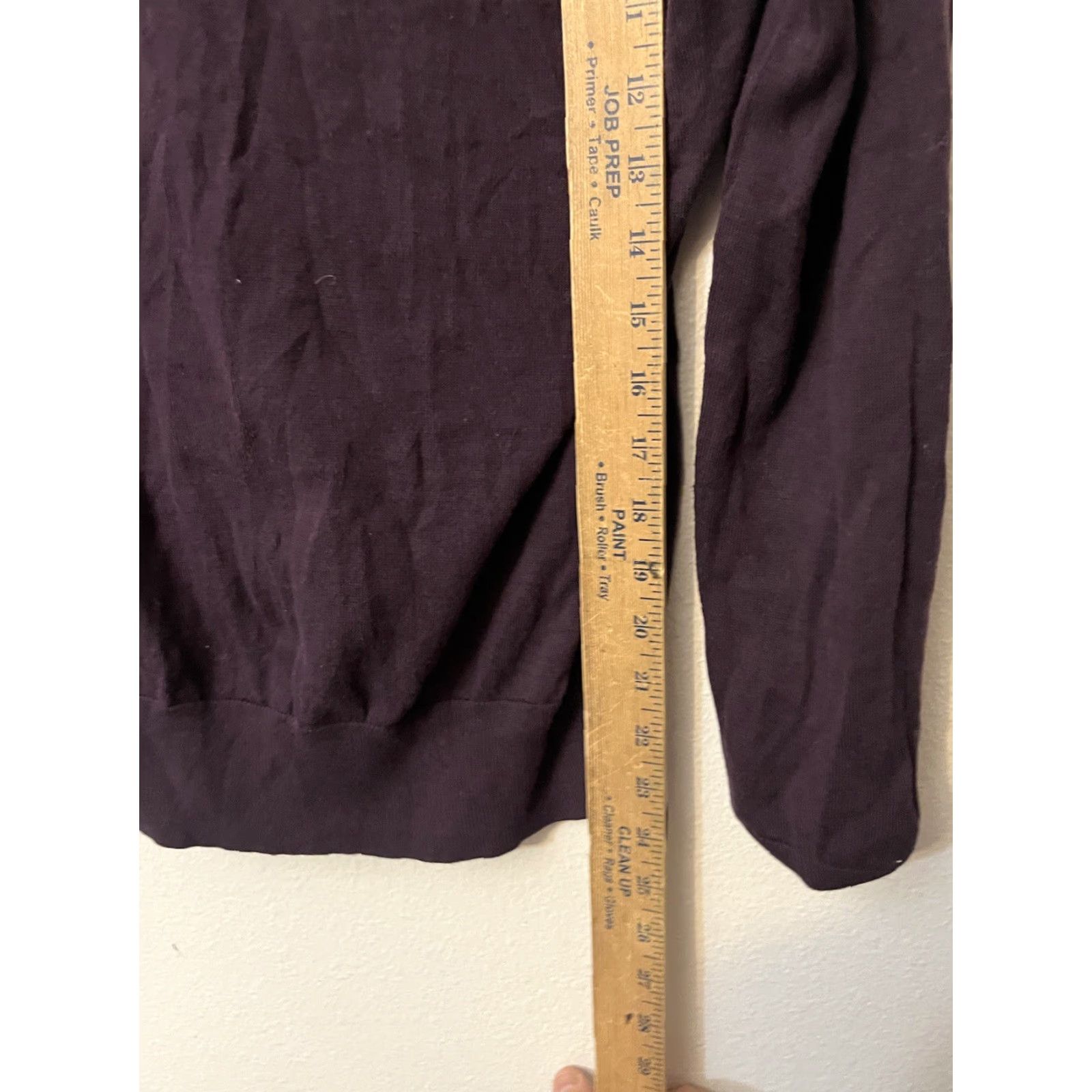 Loft LOFT Maroon Shawl Collar Knit Sweater Long Sleeve Women's Small Size S / US 4 / IT 40 - 4 Thumbnail