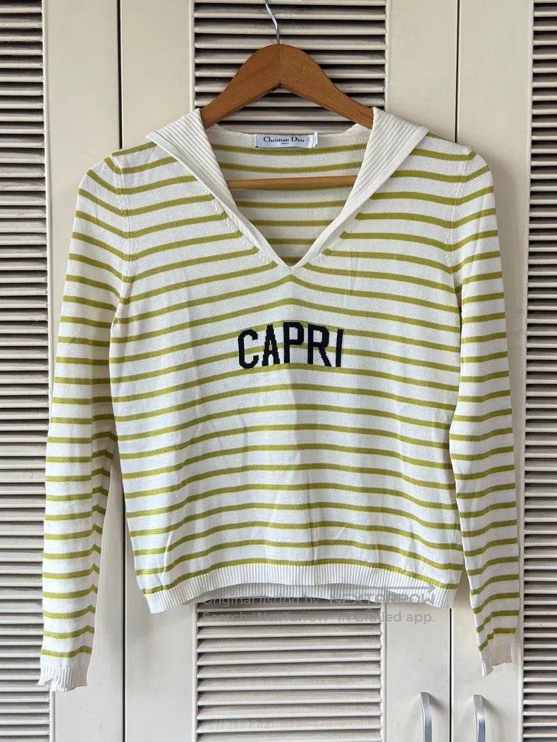 Dior Dior Striped sailor collar knitwear Size XS / US 0-2 / IT 36-38 - 2 Thumbnail